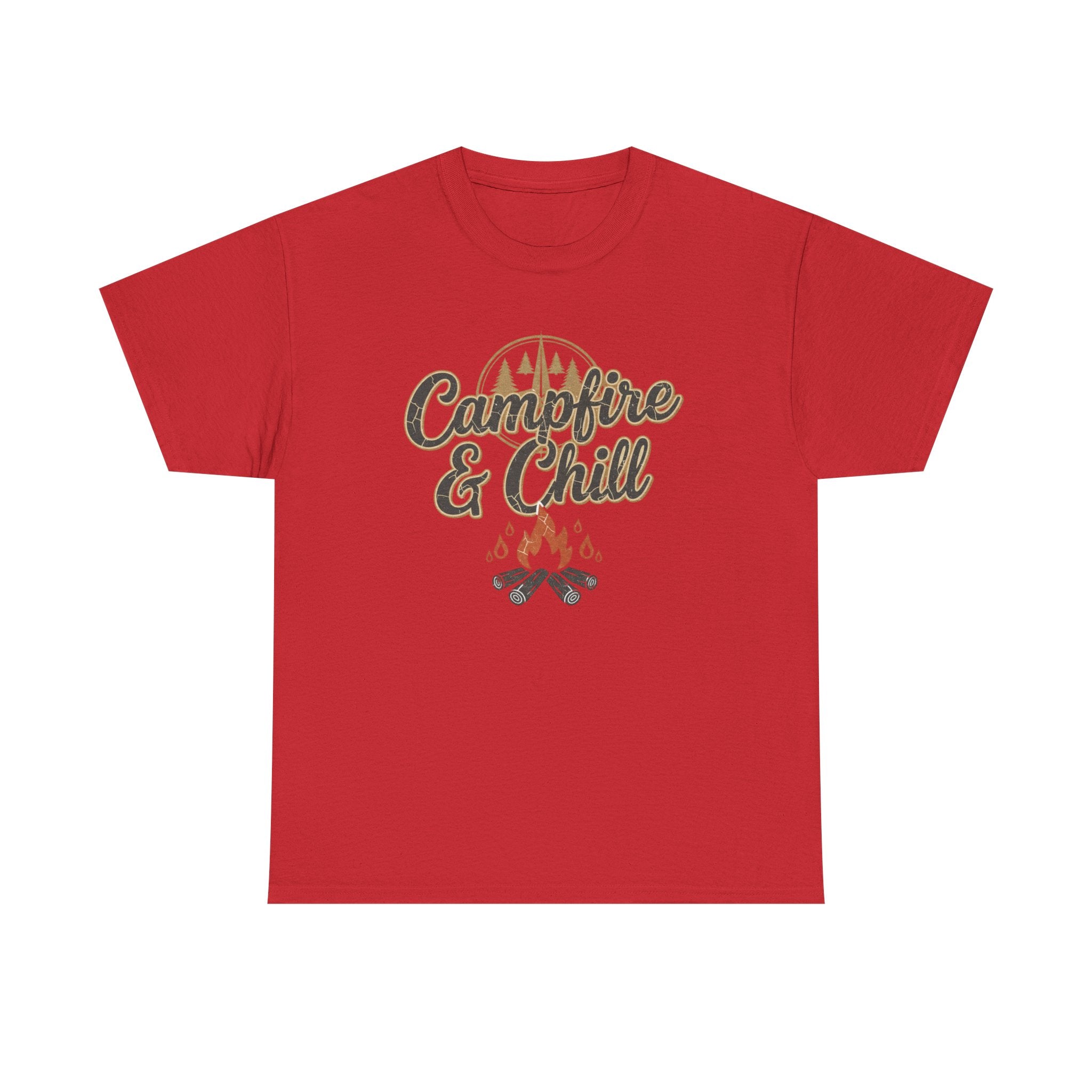 Campfire & Chill Tee — Cozy Outdoor Camping T-Shirt