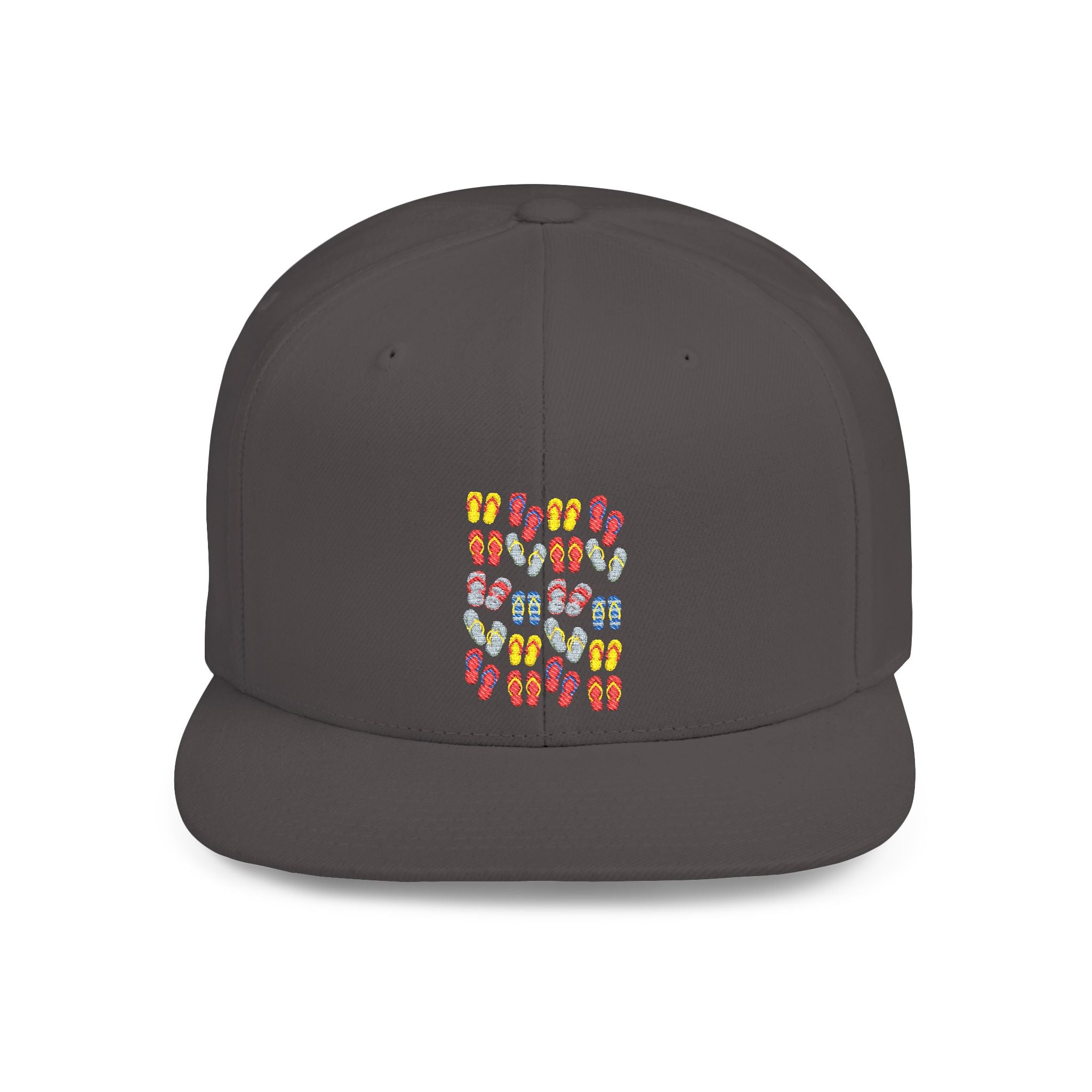 Snapback Hat — Colorful Flip-Flop Summer Pattern