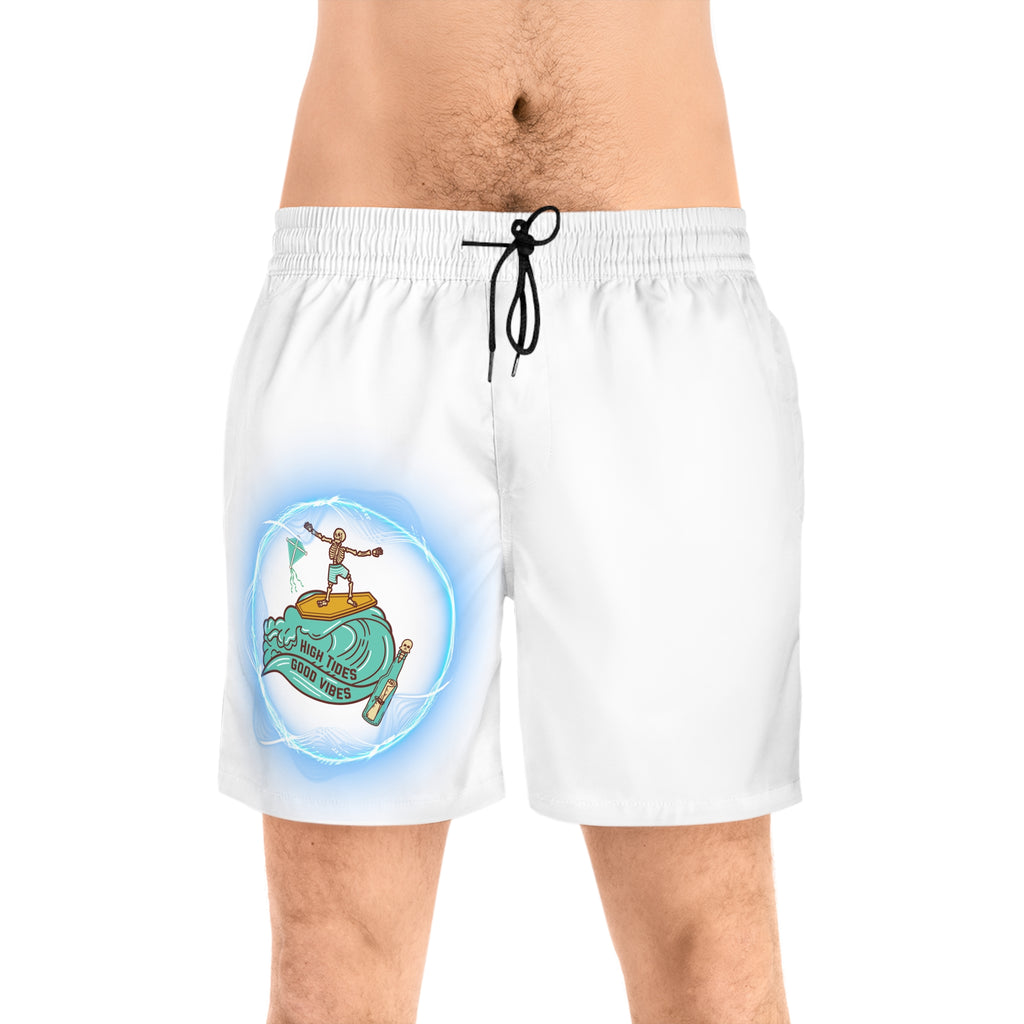 Surf Vibes Swim Shorts — Good Vibes Wave Patch