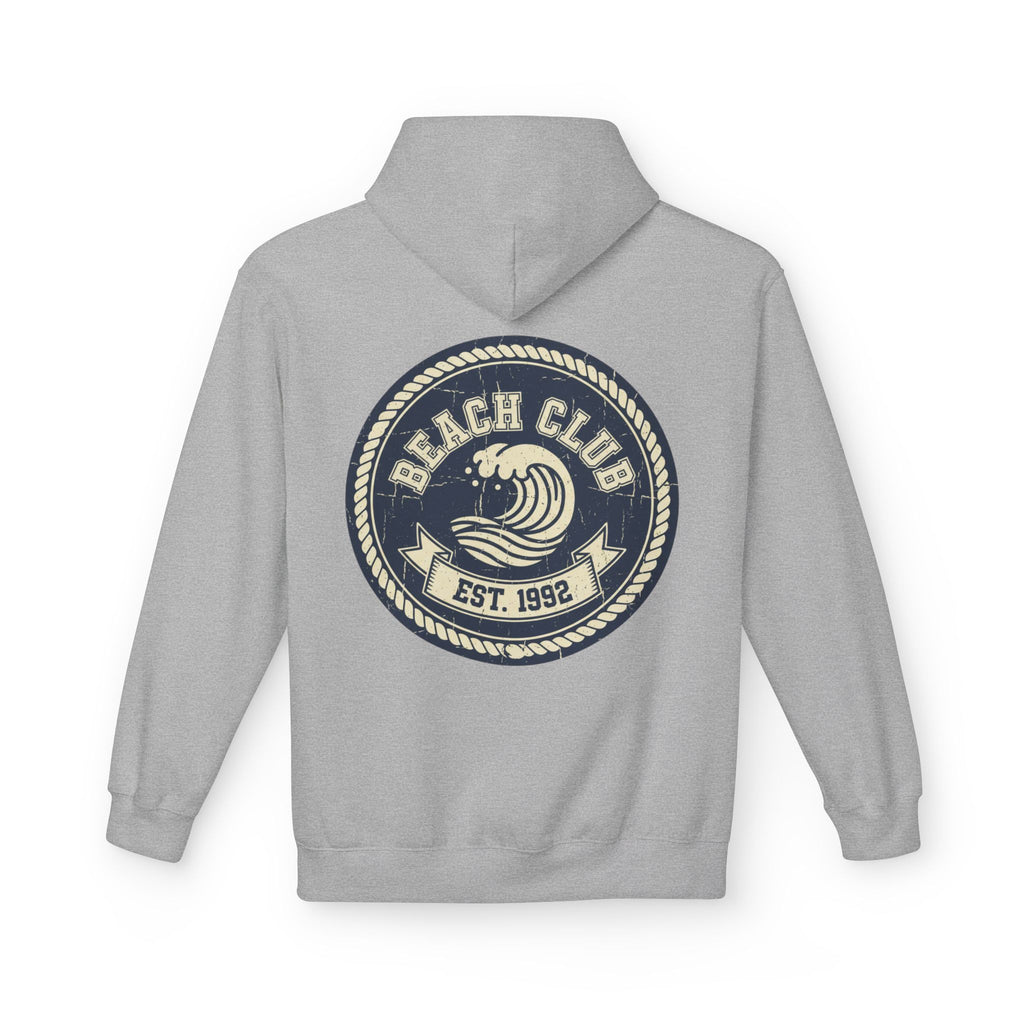 Beach Club Hoodie — Retro Surf Crest "Est. 1992"