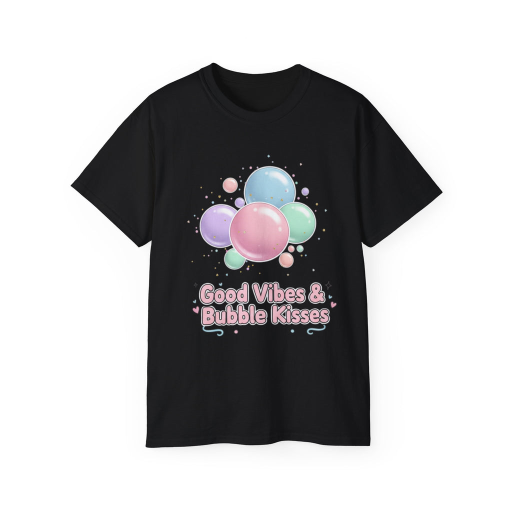 T-Shirt — Good Vibes & Bubble Kisses Pastel Bubble Graphic