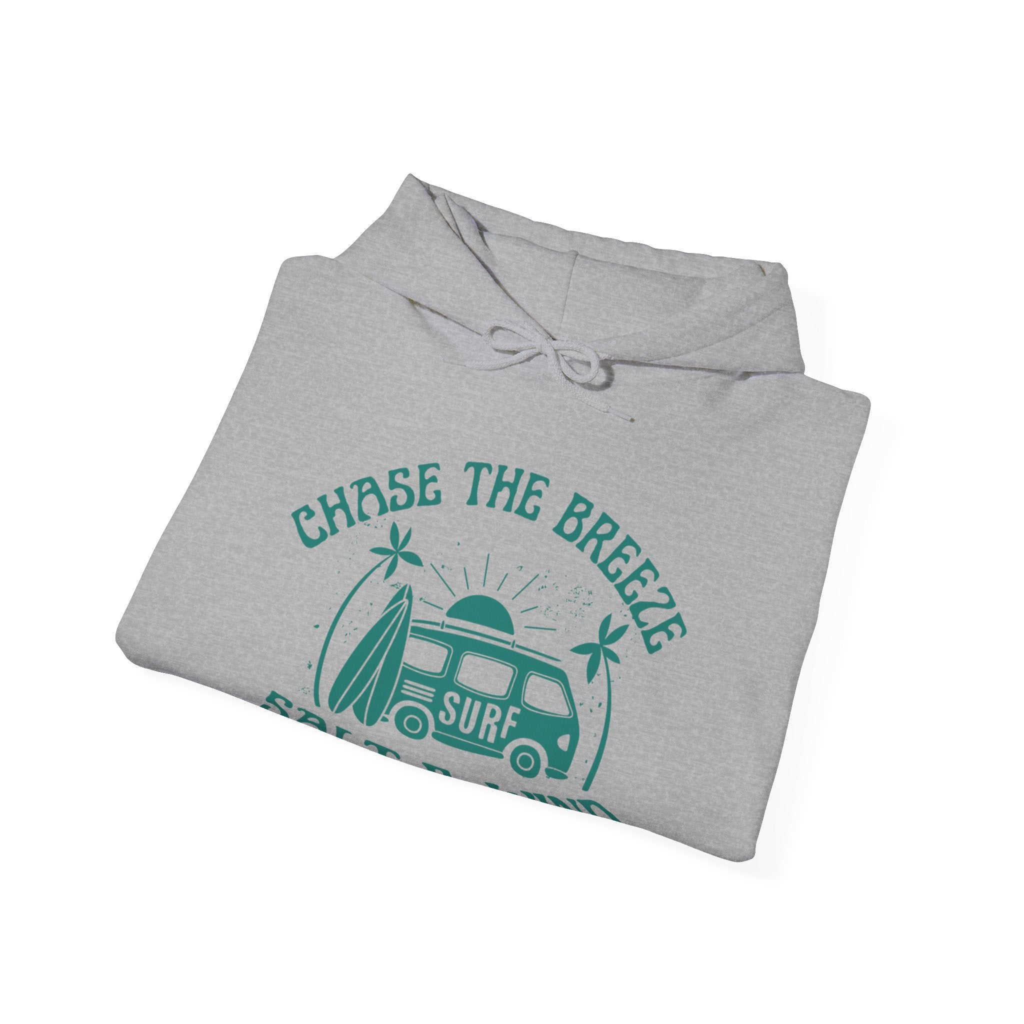 Chase the Breeze Surf Hoodie — Salt & Wind Vintage Van Surfing Sweatshirt