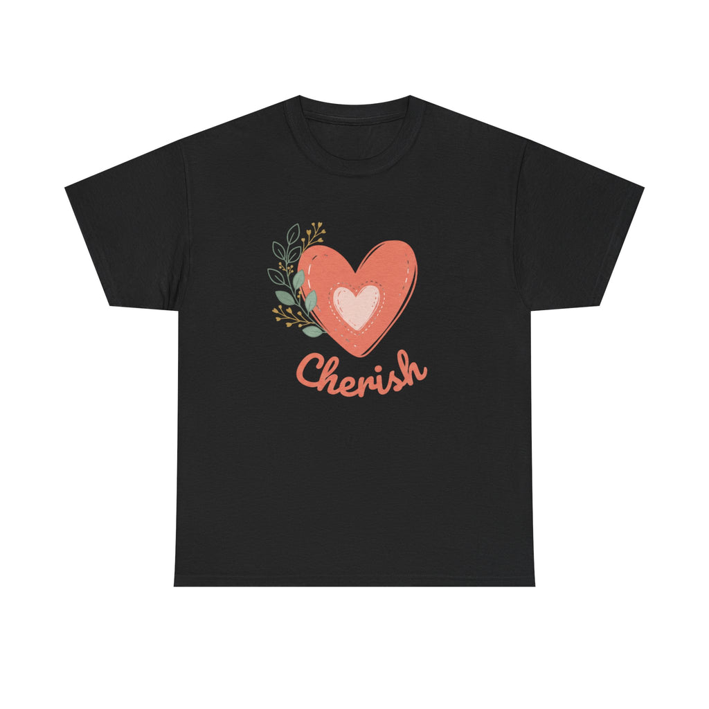 Cherish Heart T-Shirt — Floral Heart