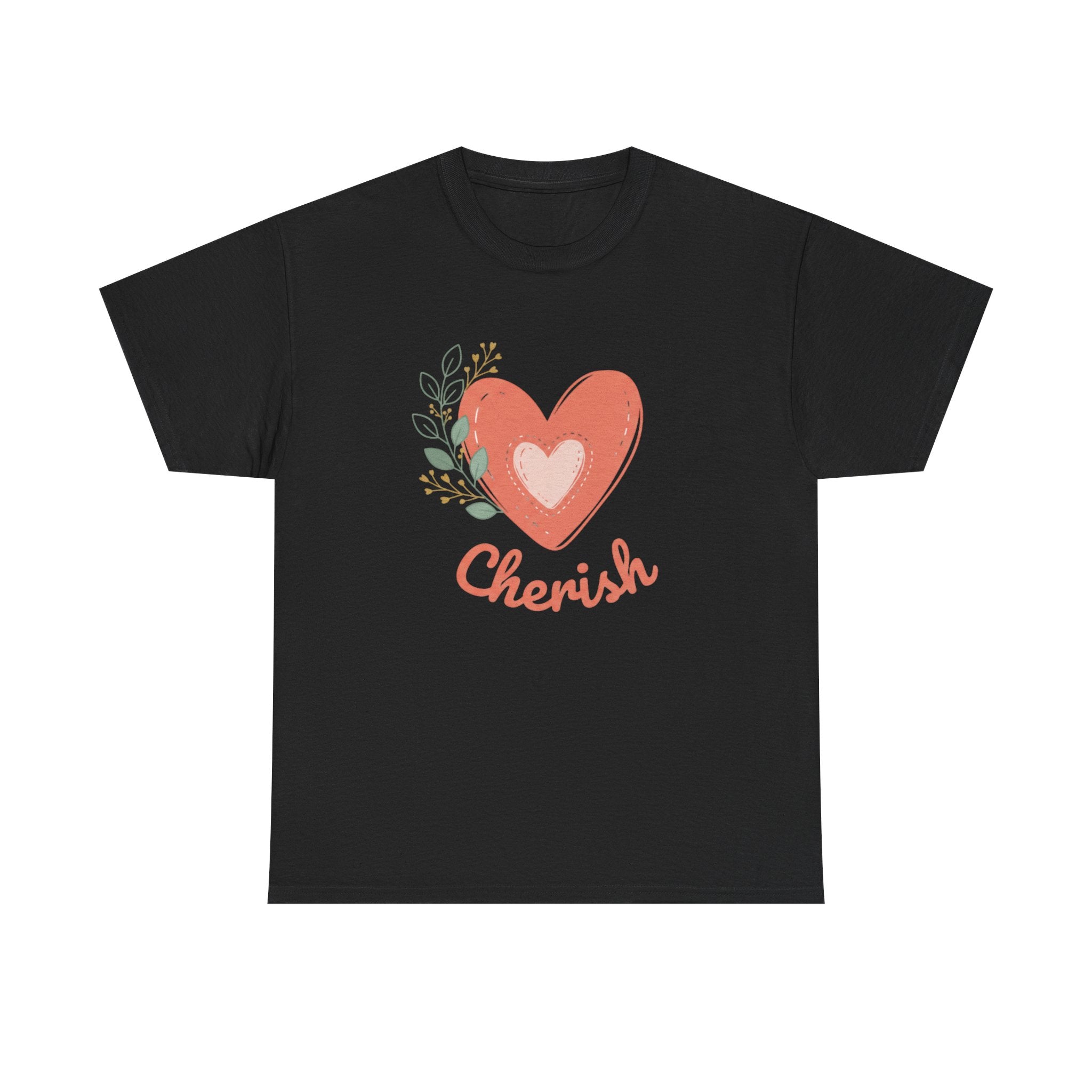 Cherish Heart T-Shirt — Floral Heart