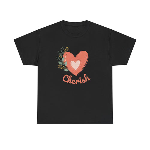 Cherish Heart T-Shirt — Floral Heart