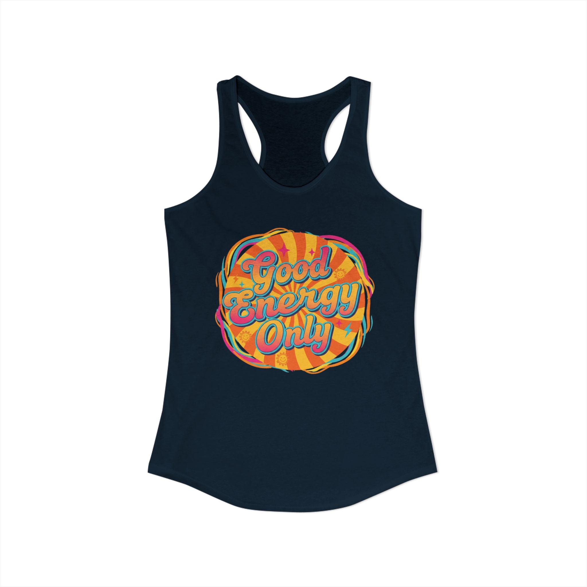 Women's  Racerback Tank- Good Energy Only