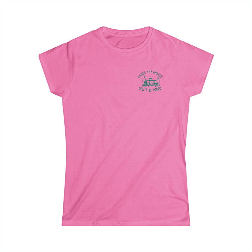 Women's Tee — 'Over the Hill, Salt & Wine' Vintage Camper Graphic