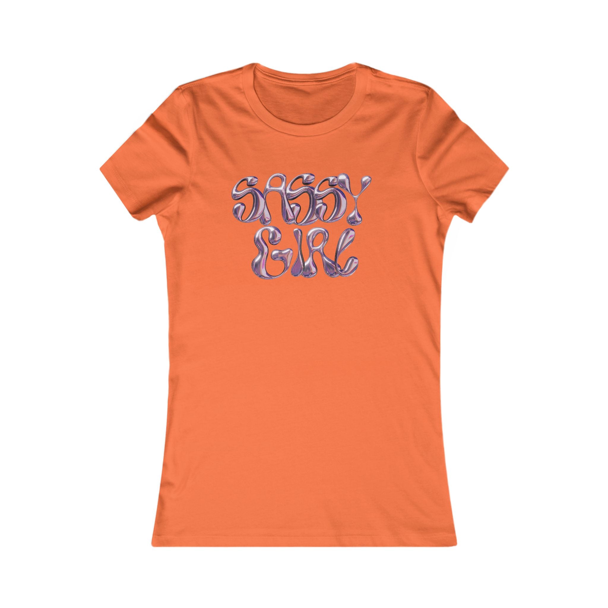 Sassy Girl Women's Tee — Retro Pink Script Graphic Shirt