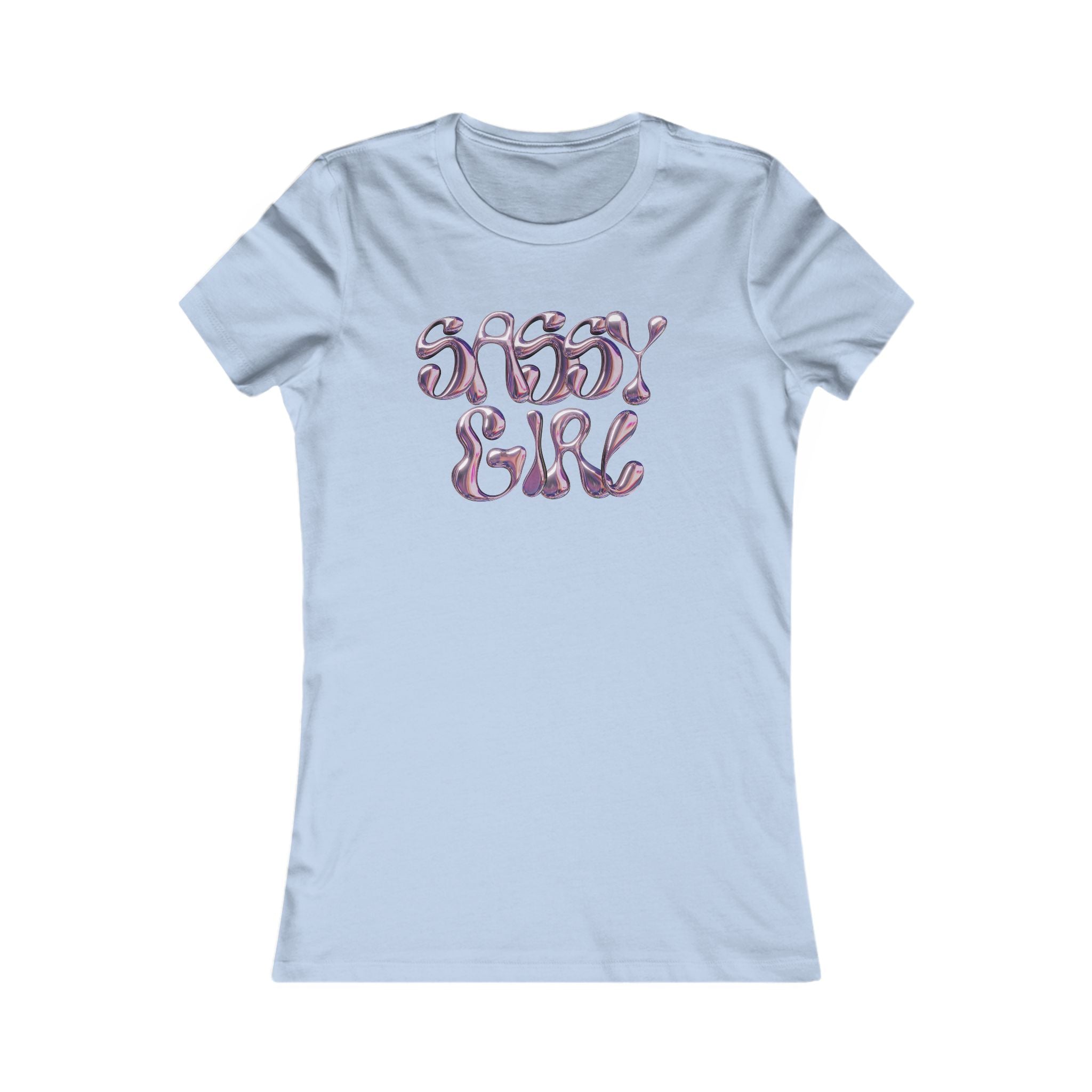 Sassy Girl Women's Tee — Retro Pink Script Graphic Shirt