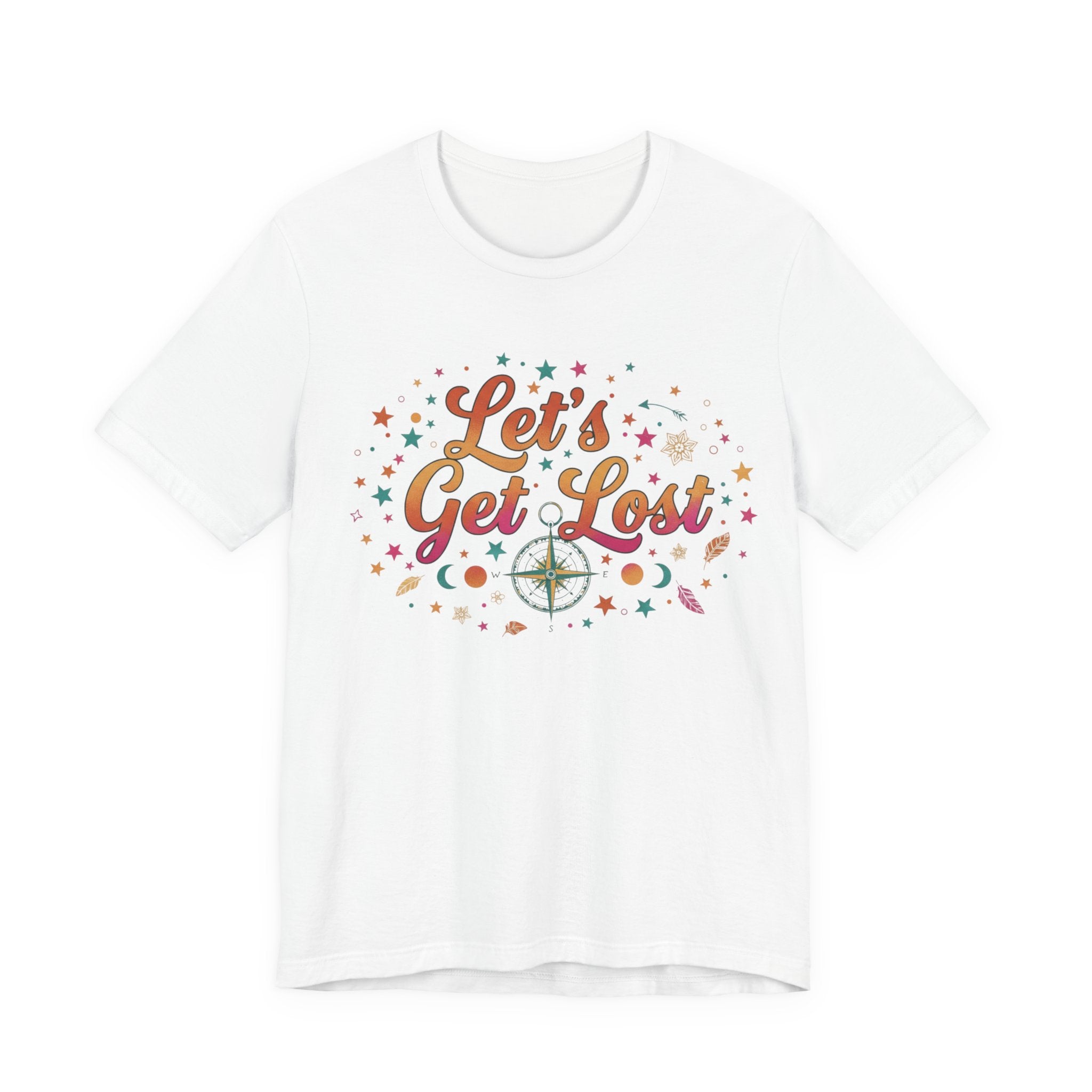 Let's Get Lost T-Shirt — Retro Compass Adventure Tee