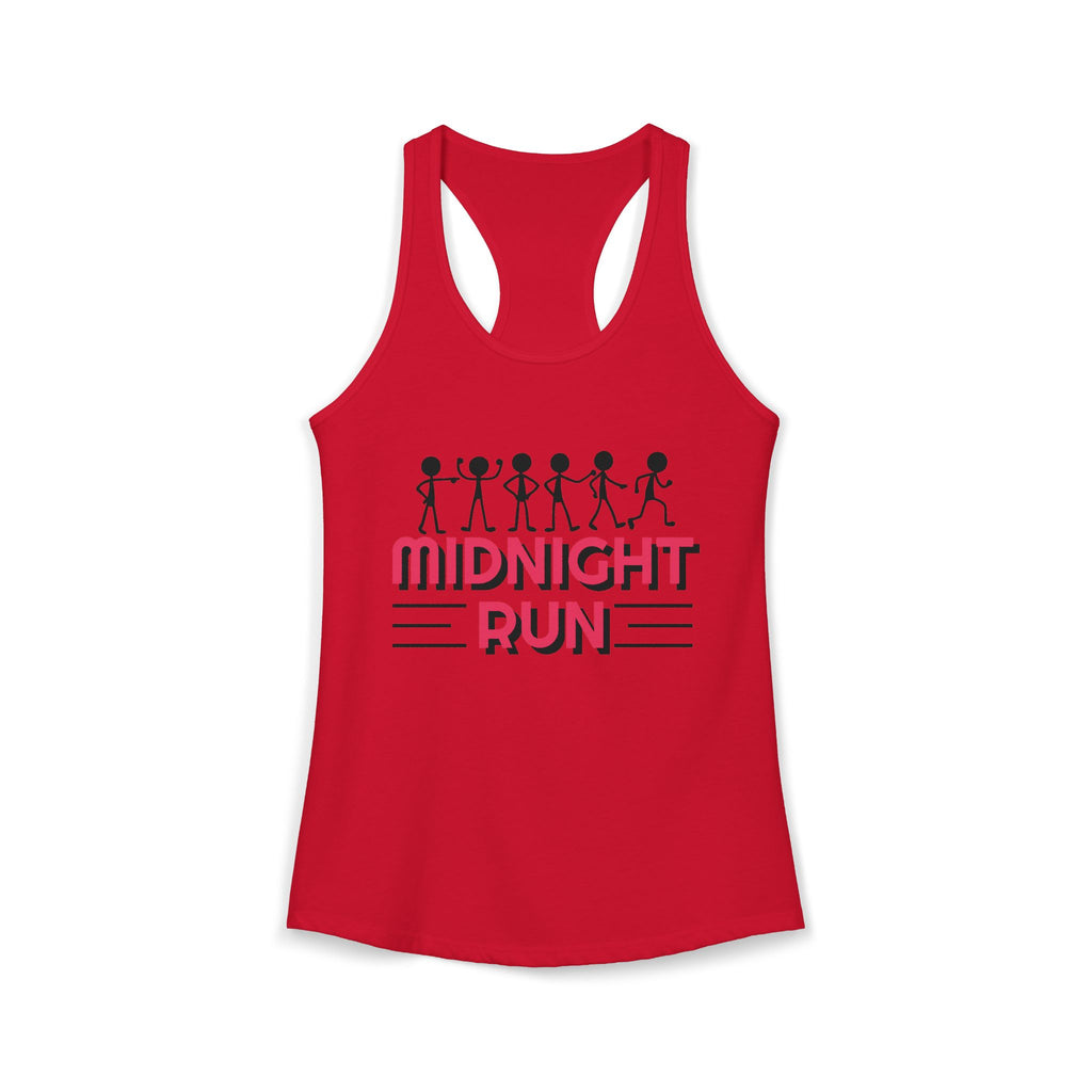 Retro Stick-Figure Runners Women's Racerback Tank