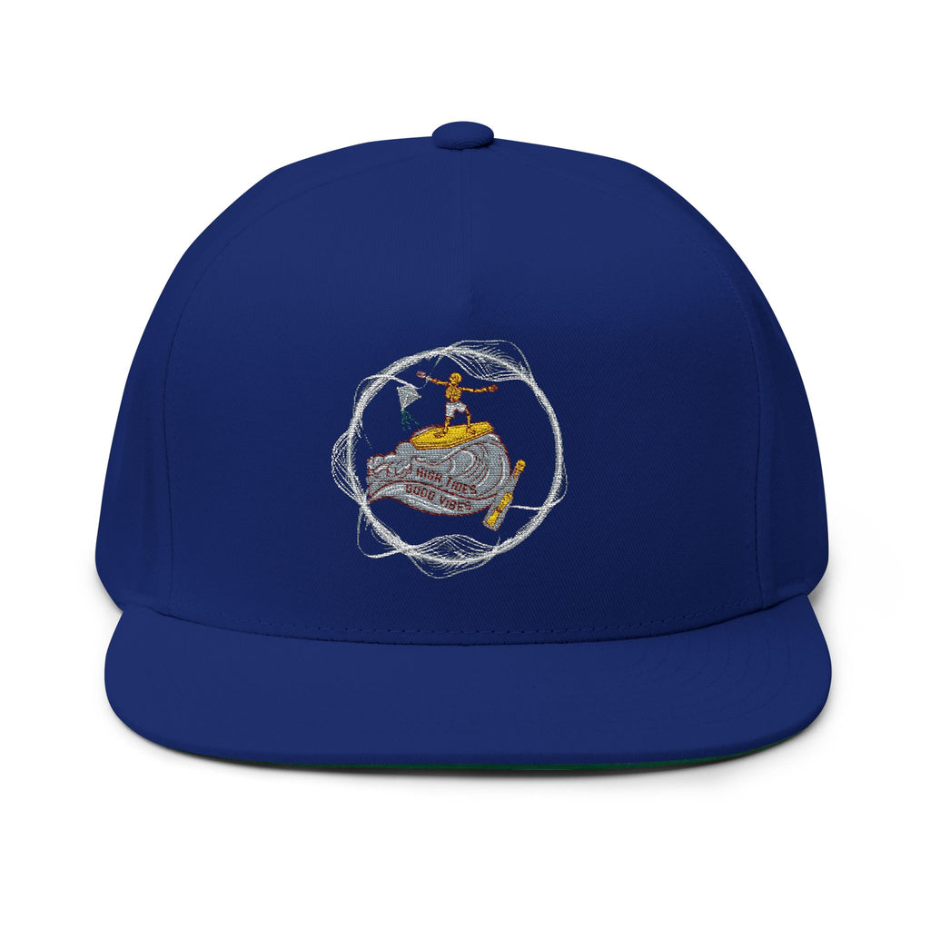 Embroidered Sushi Roll Flat Bill Cap – Japanese Sushi Cartoon Snapback