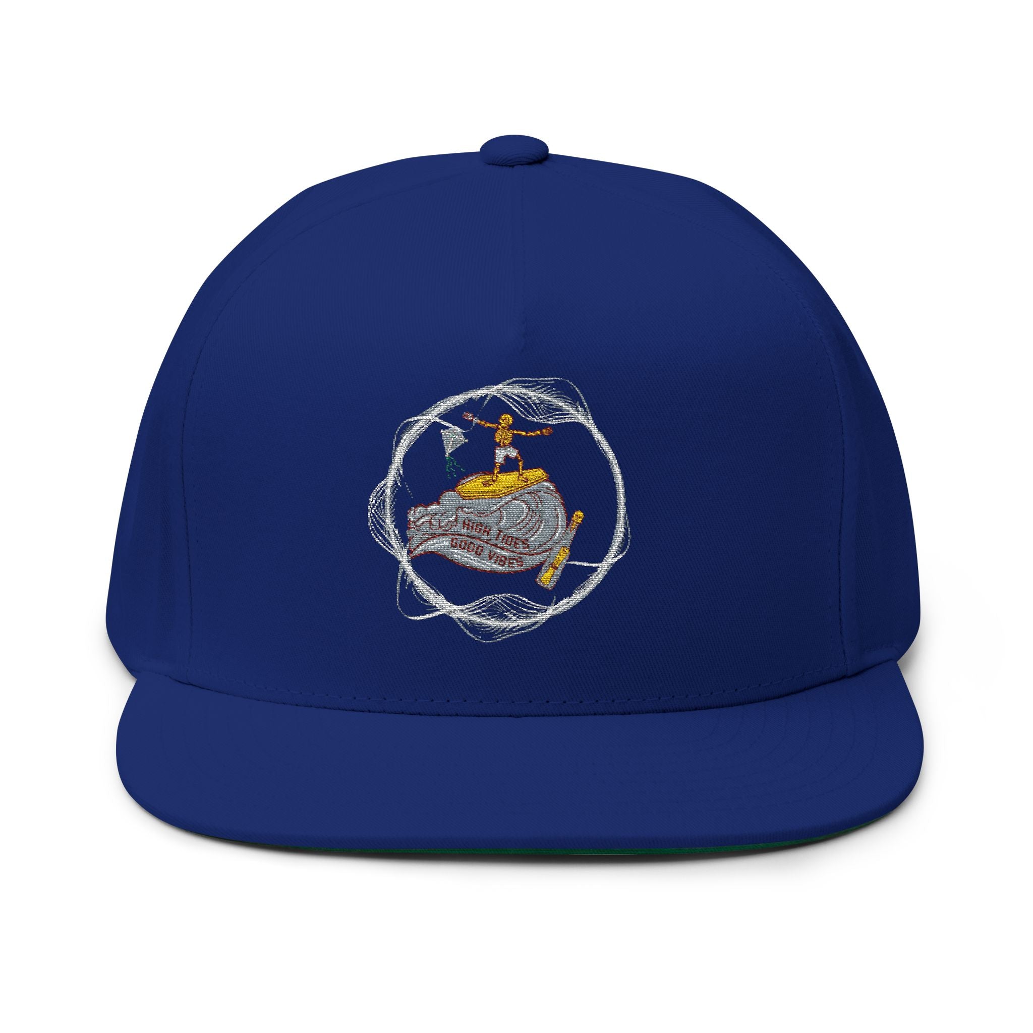 Embroidered Sushi Roll Flat Bill Cap – Japanese Sushi Cartoon Snapback