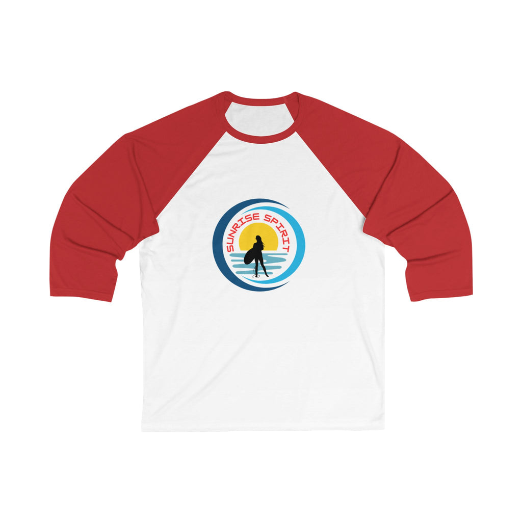 Sunrise Spirit  Baseball Tee —  Surf 3/4 Sleeve
