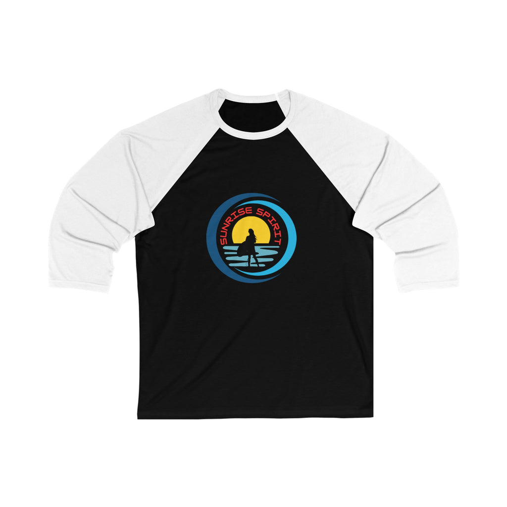 Sunrise Spirit  Baseball Tee —  Surf 3/4 Sleeve