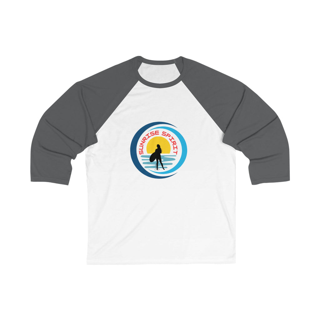 Sunrise Spirit  Baseball Tee —  Surf 3/4 Sleeve