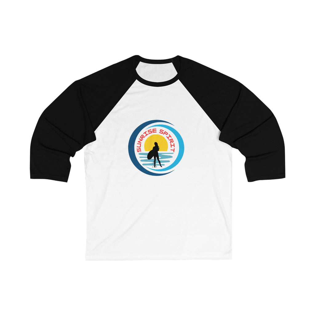 Sunrise Spirit  Baseball Tee —  Surf 3/4 Sleeve