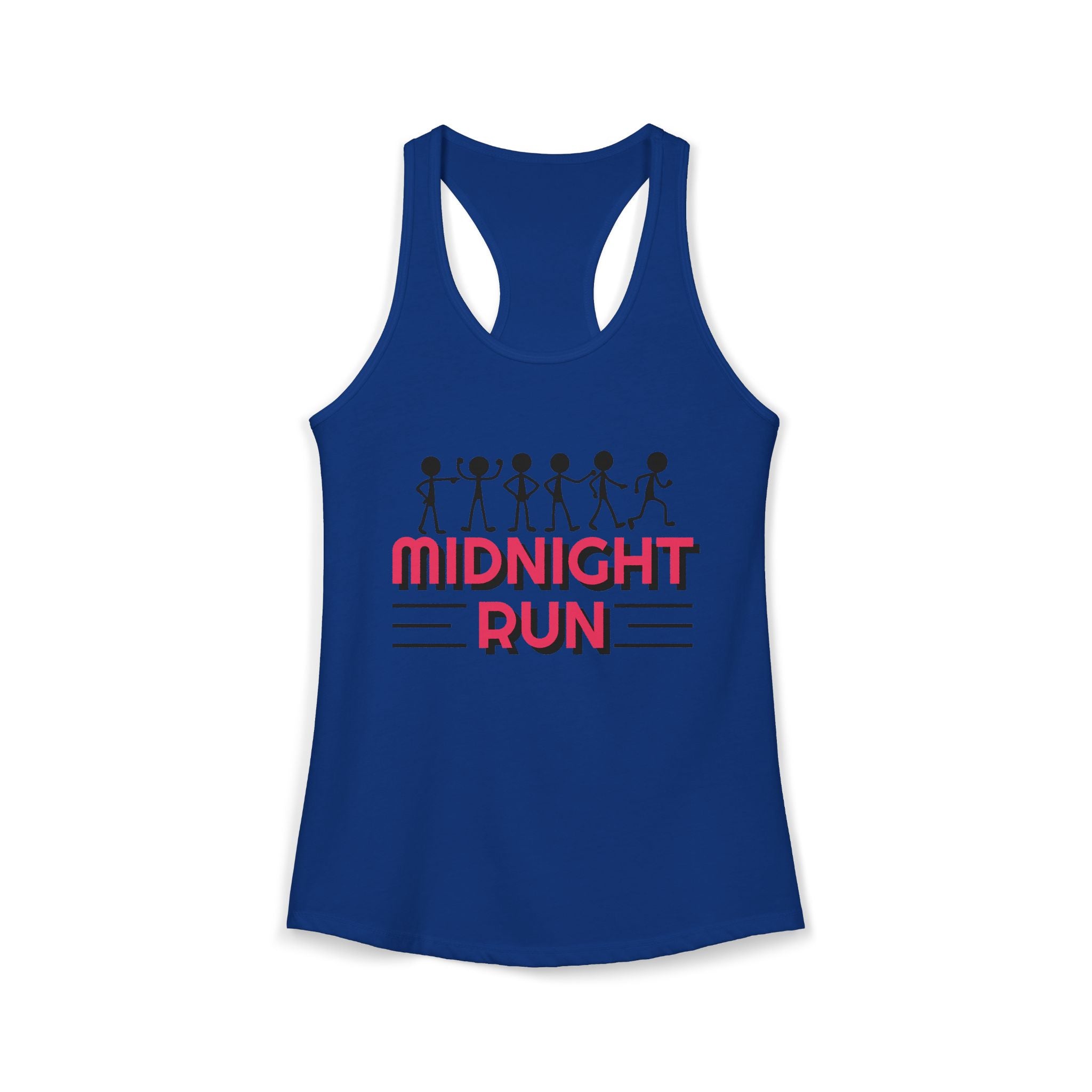 Retro Stick-Figure Runners Women's Racerback Tank