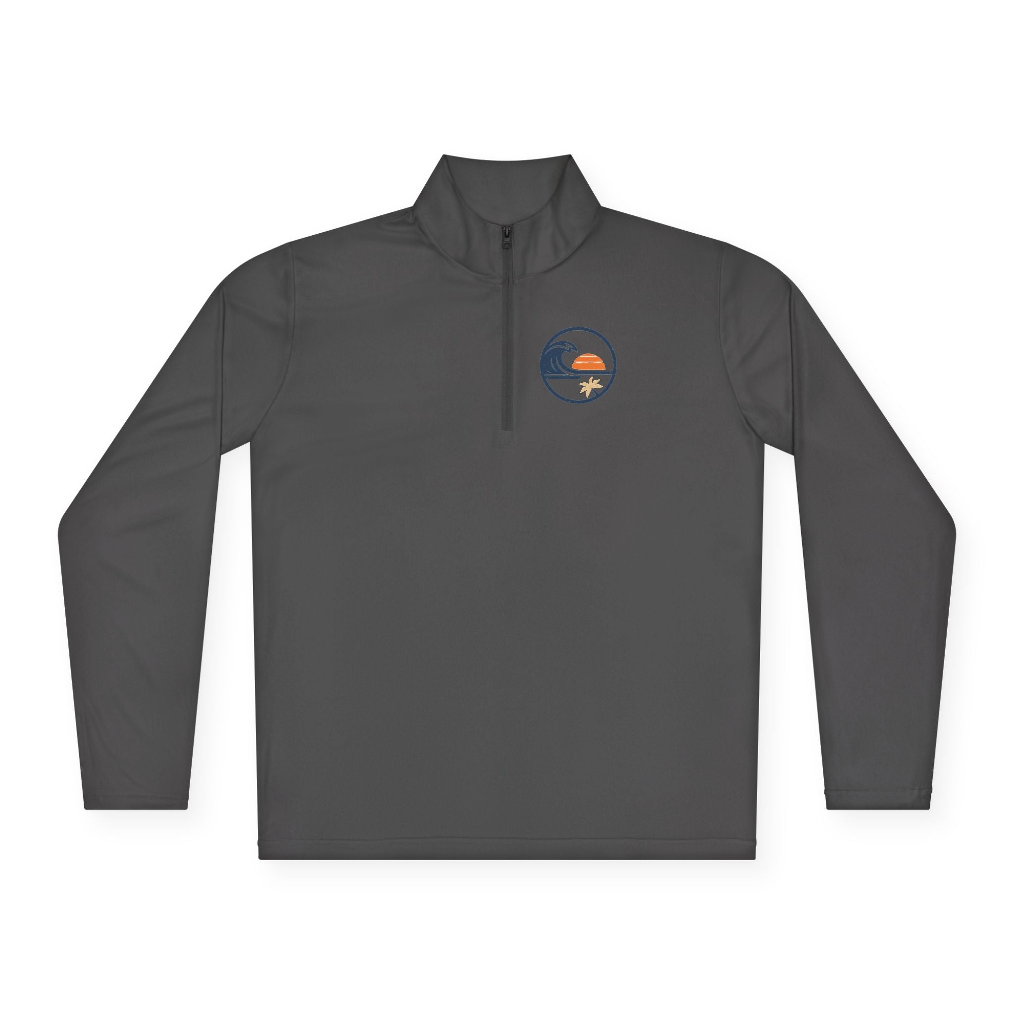 Quarter-Zip Pullover — Beach  Sunset Wave