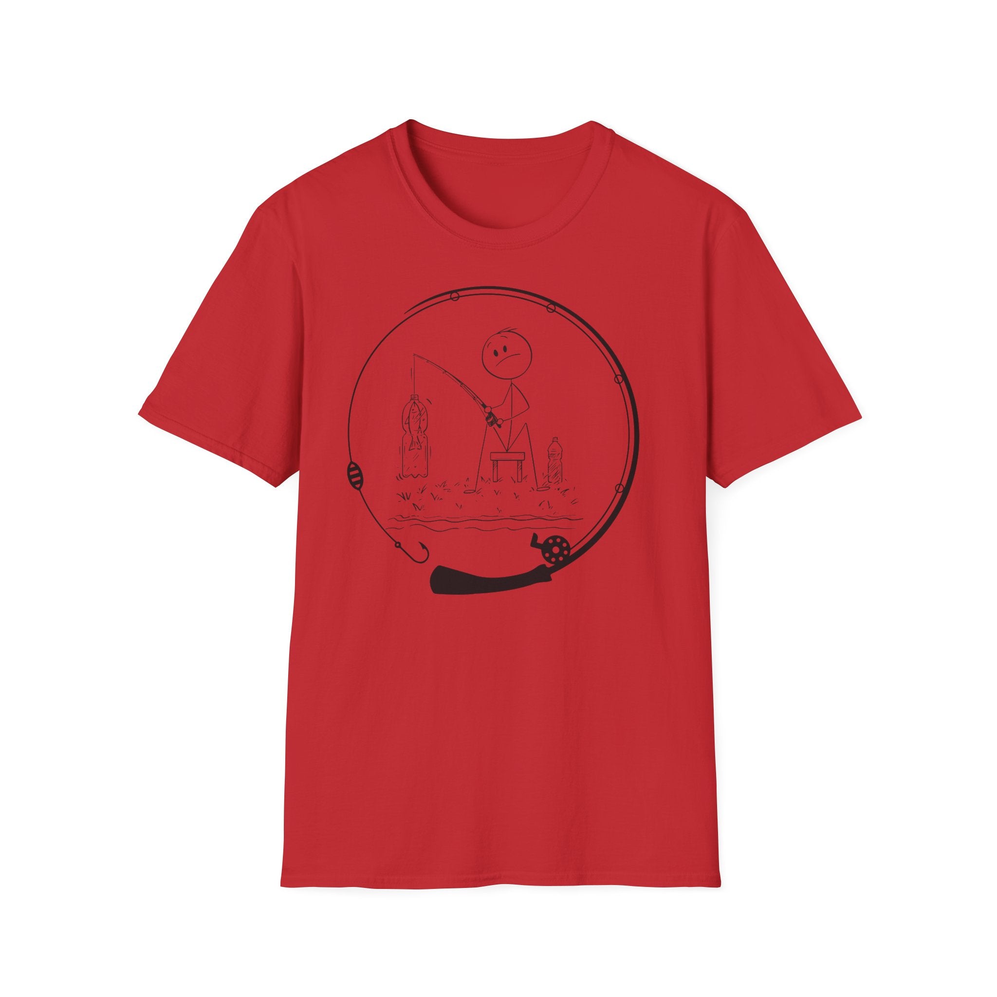 Stick man-Fishing T-Shirt