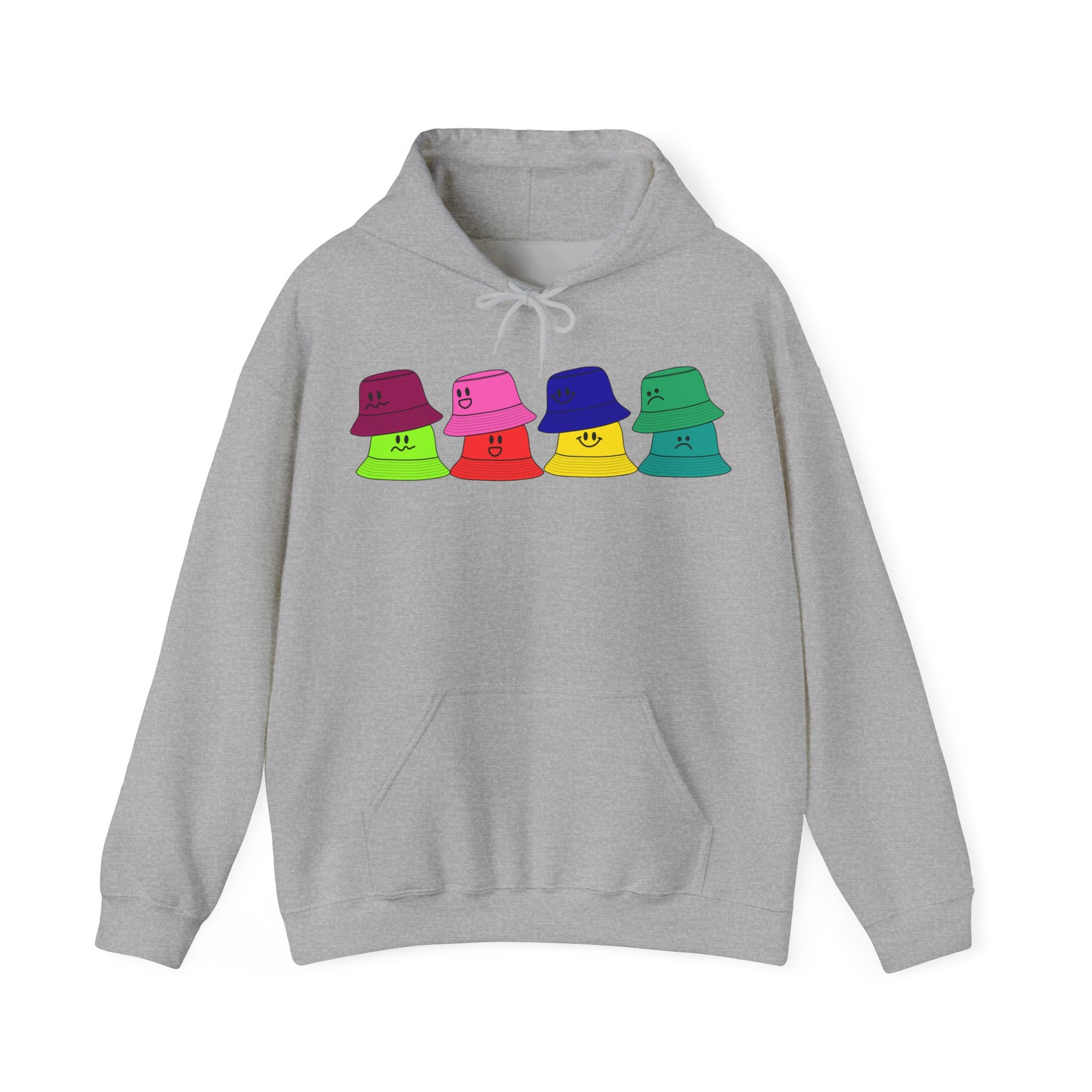 Bucket Hat Hoodie - Graphic Hooded Sweatshirt