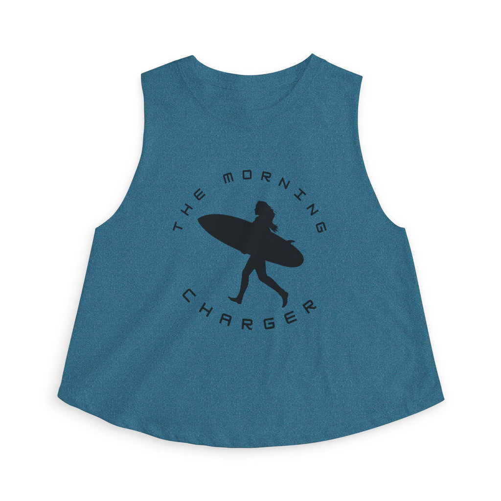 Surf Crop Tank — “The Morning Charger”