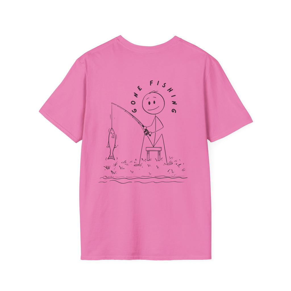 Fishing Stick Figure T-Shirt