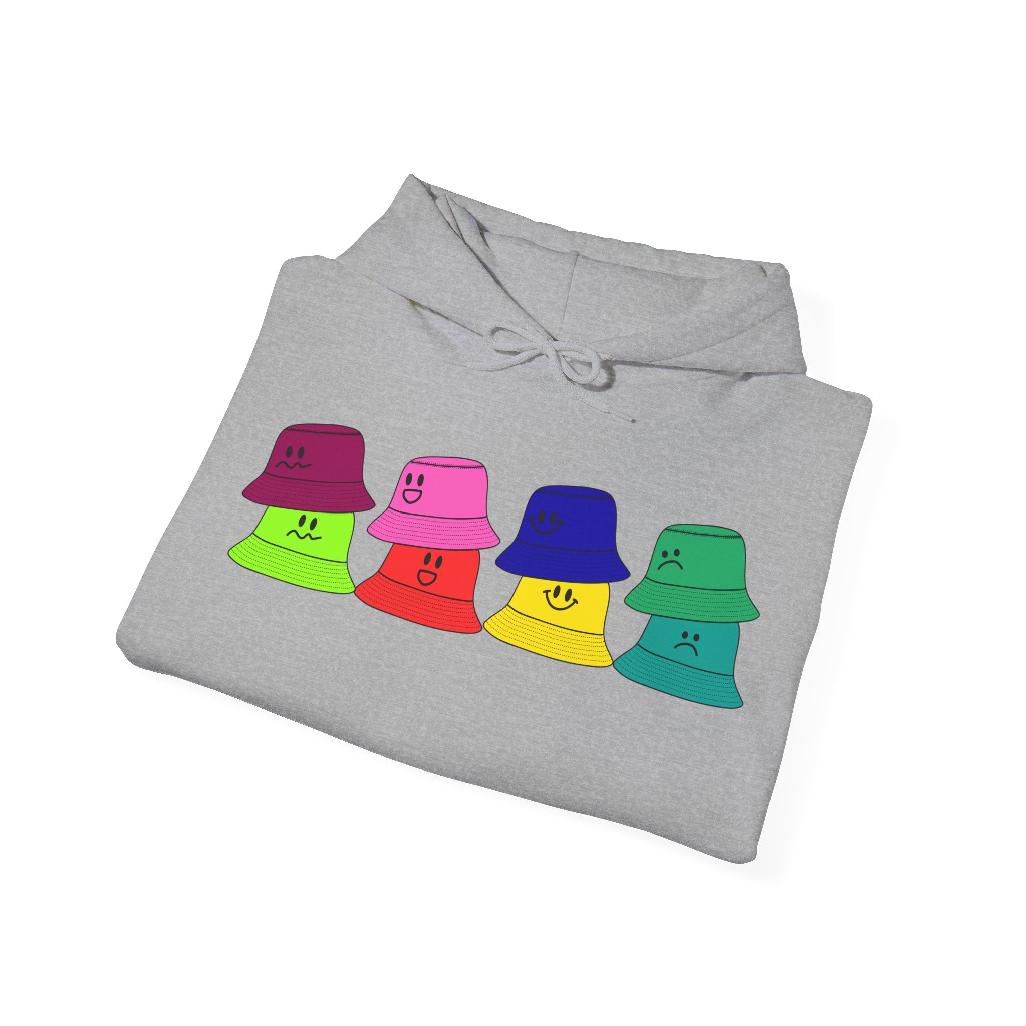 Bucket Hat Hoodie - Graphic Hooded Sweatshirt
