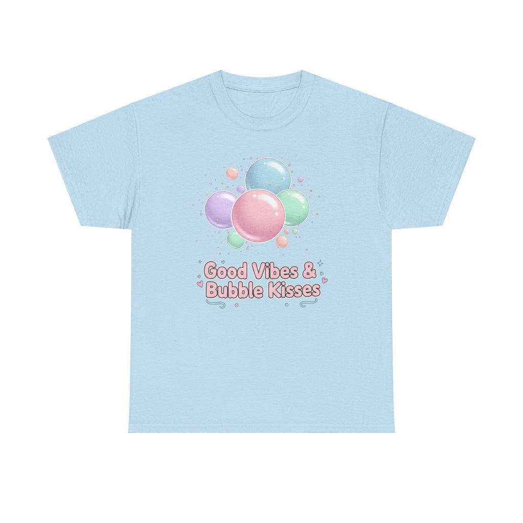 Bubble Kisses Tee — Good Vibes Pastel T-Shirt