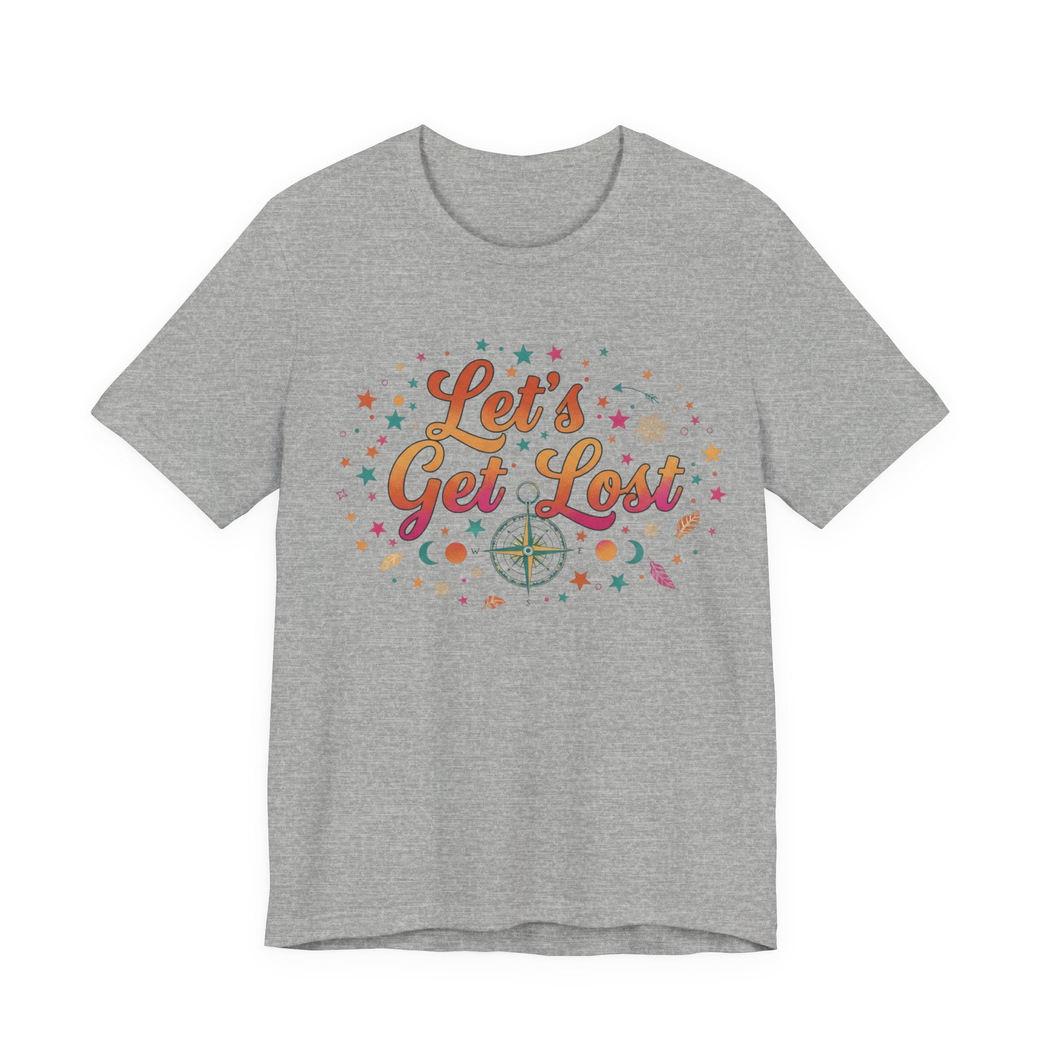 Let's Get Lost T-Shirt — Retro Compass Adventure Tee
