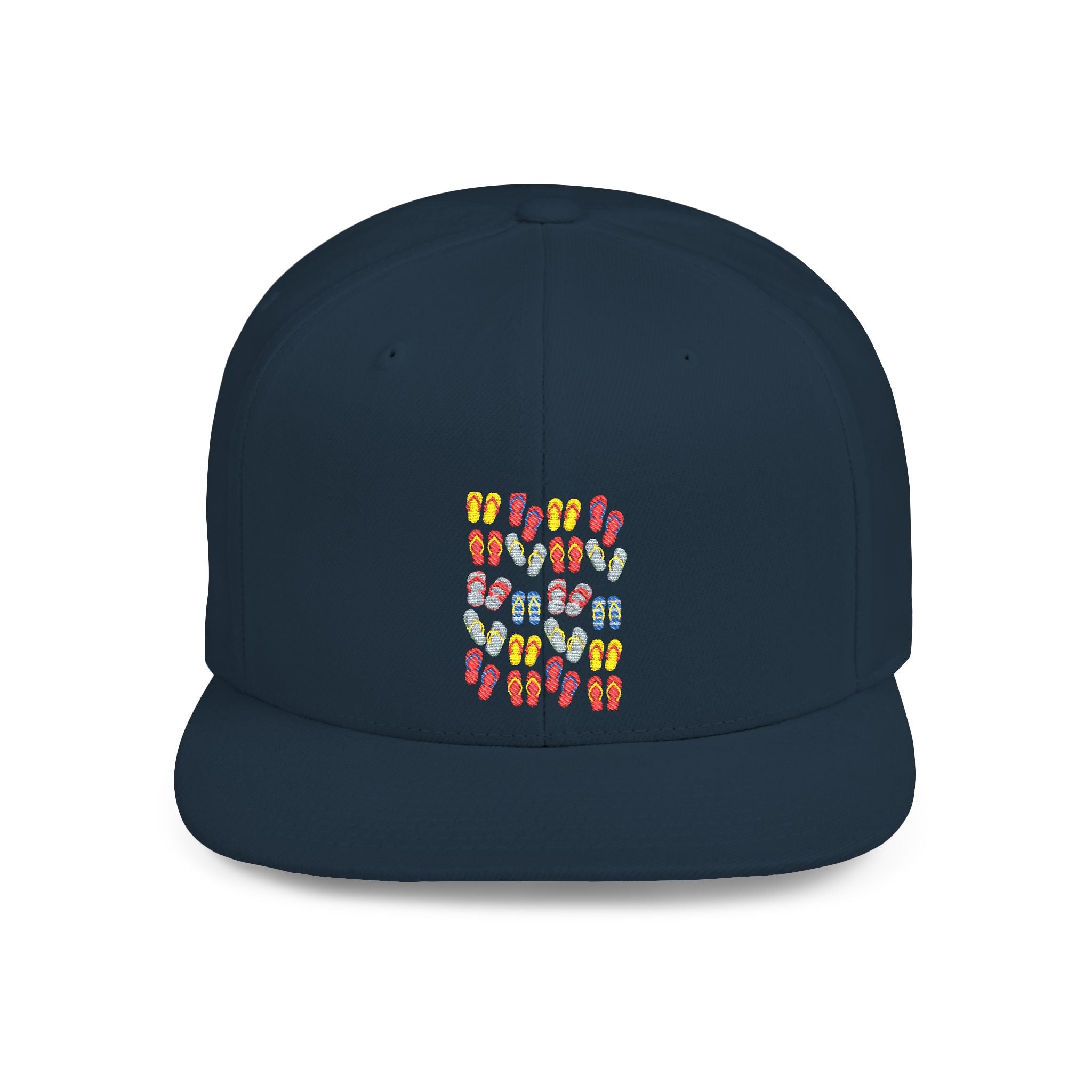 Snapback Hat — Colorful Flip-Flop Summer Pattern