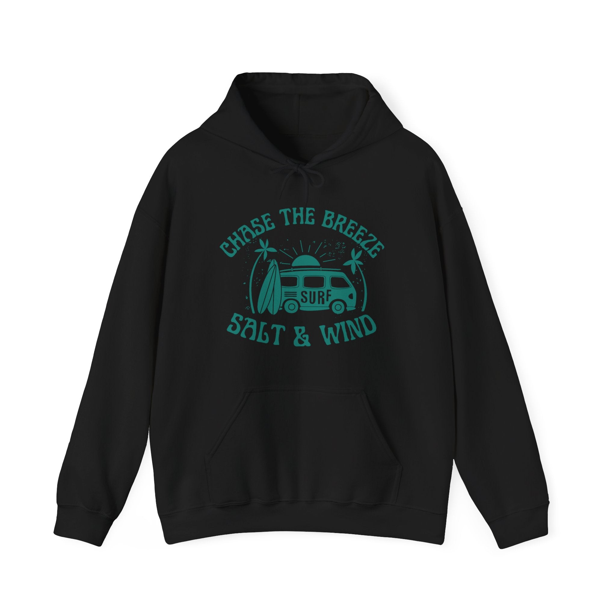 Chase the Breeze Surf Hoodie — Salt & Wind Vintage Van Surfing Sweatshirt