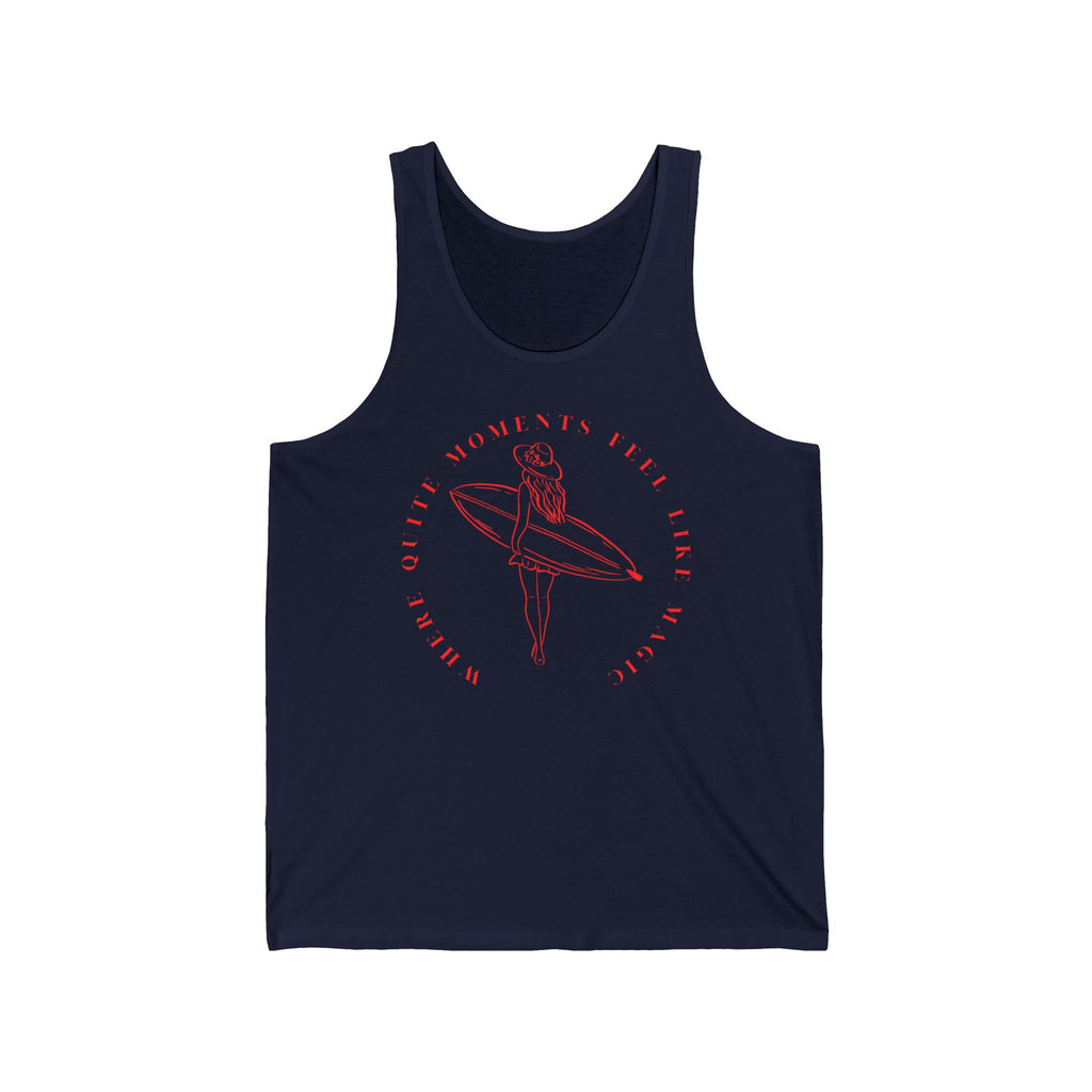 Quiet Moments-Surfing  Tank Top
