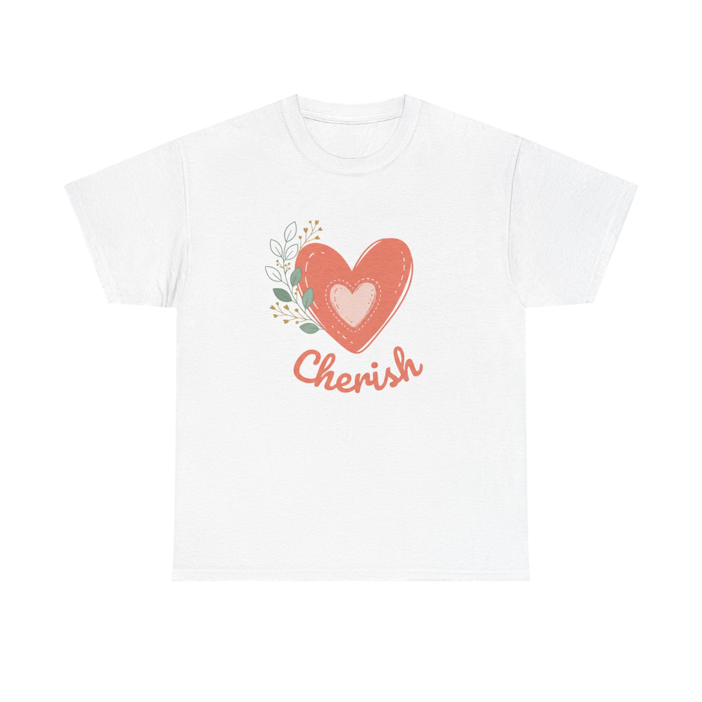 Cherish Heart T-Shirt — Floral Heart