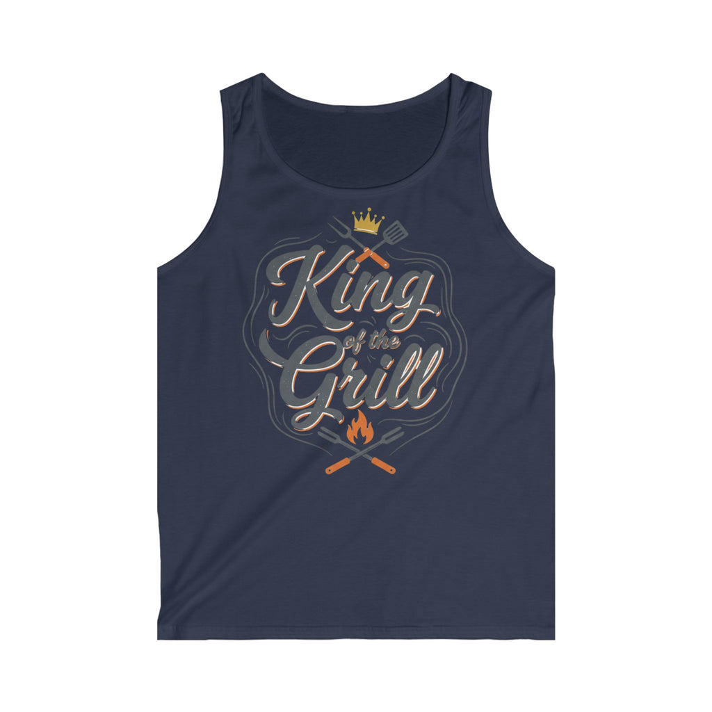 King of the Grill Tank Top — Men's BBQ Grillmaster Summer Shirt