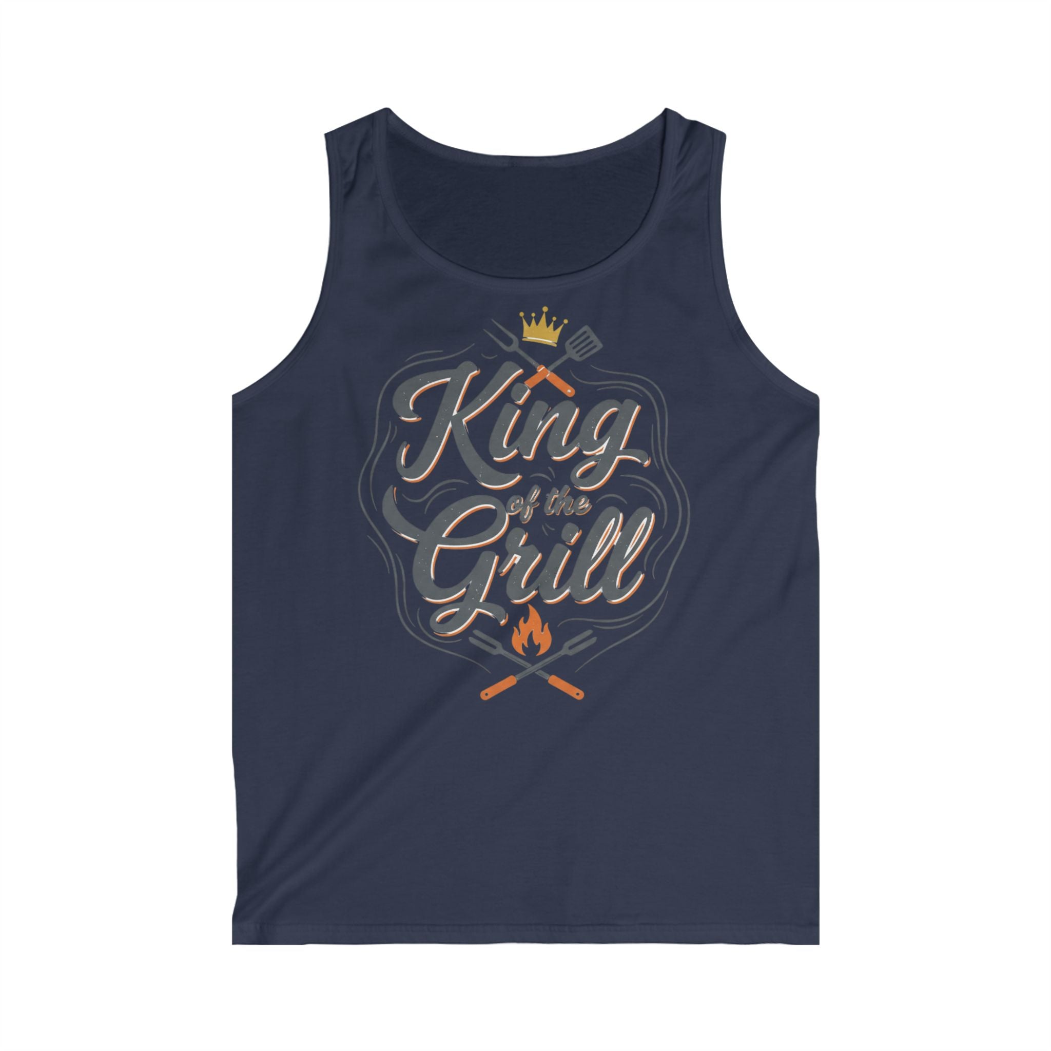 King of the Grill Tank Top — Men's BBQ Grillmaster Summer Shirt
