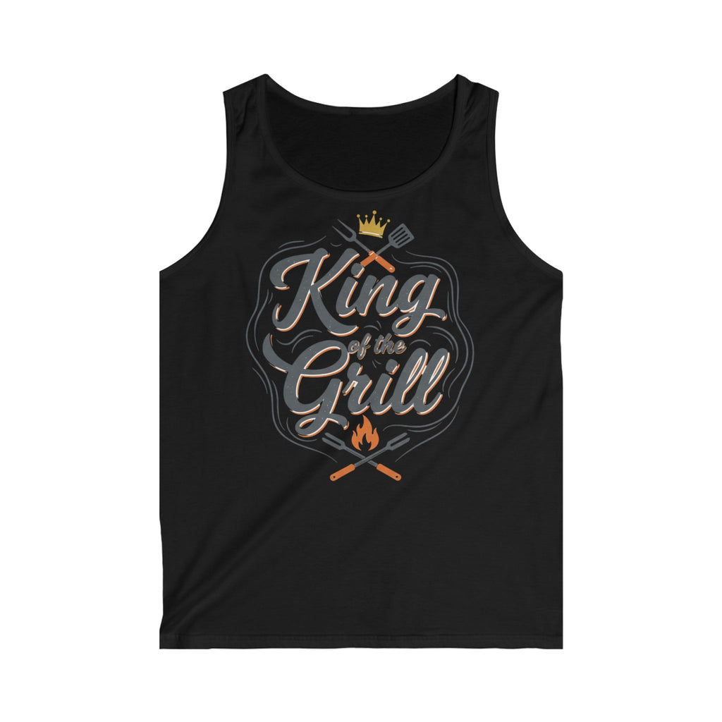King of the Grill Tank Top — Men's BBQ Grillmaster Summer Shirt