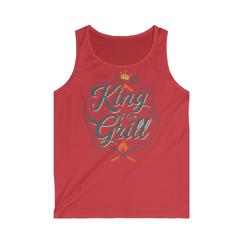 King of the Grill Tank Top — Men's BBQ Grillmaster Summer Shirt