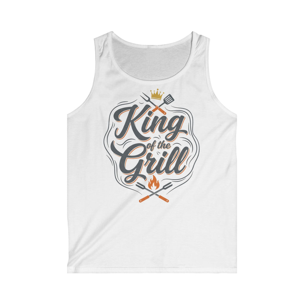 King of the Grill Tank Top — Men's BBQ Grillmaster Summer Shirt