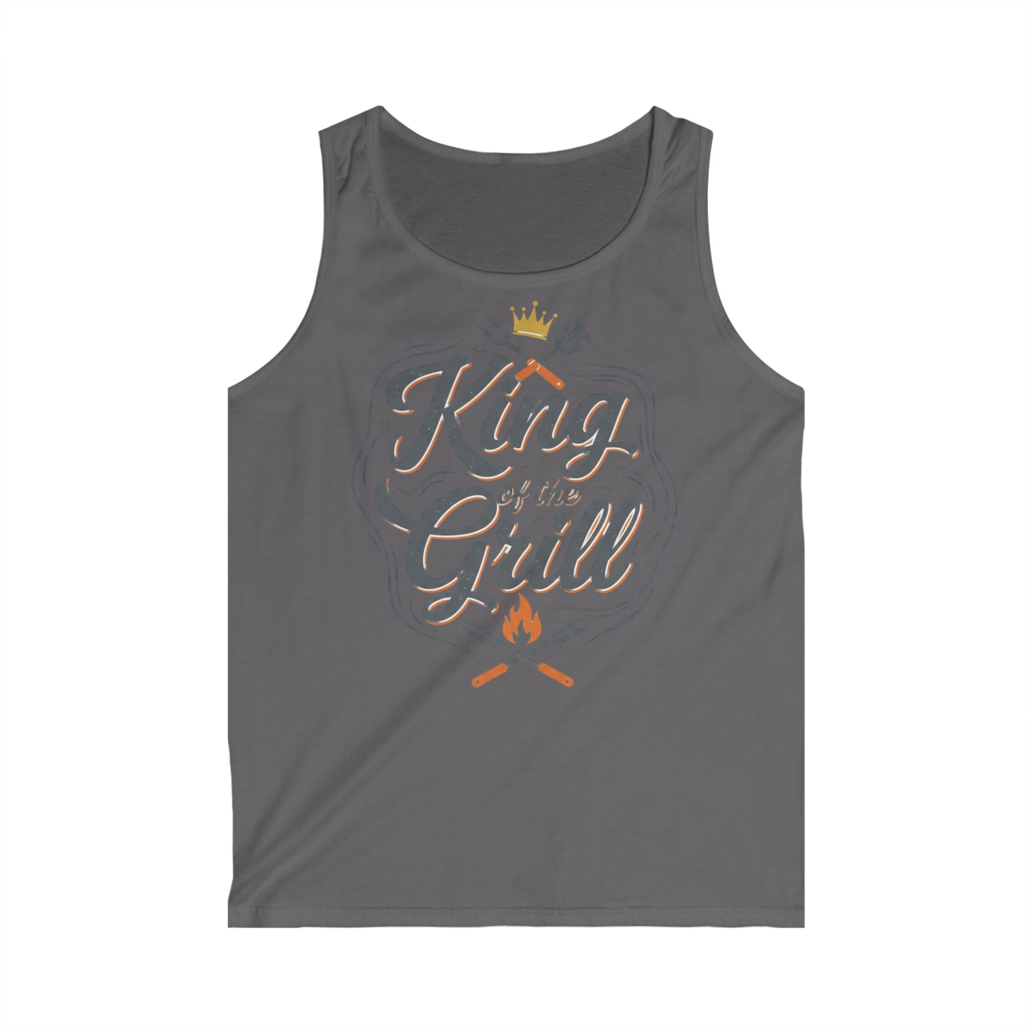 King of the Grill Tank Top — Men's BBQ Grillmaster Summer Shirt