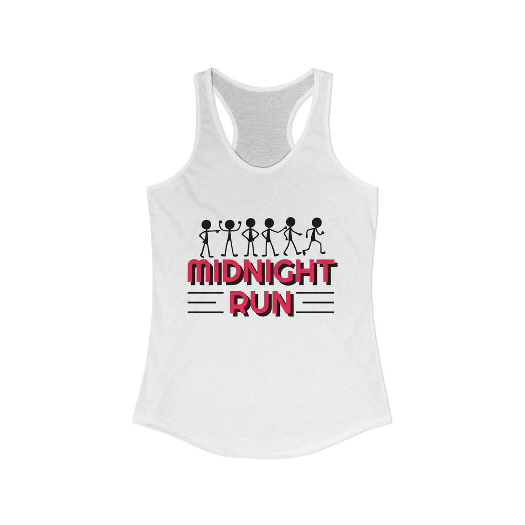 Retro Stick-Figure Runners Women's Racerback Tank