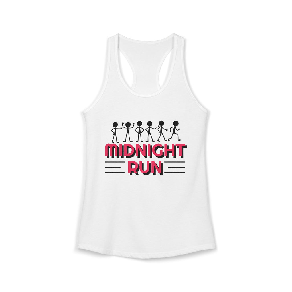 Retro Stick-Figure Runners Women's Racerback Tank