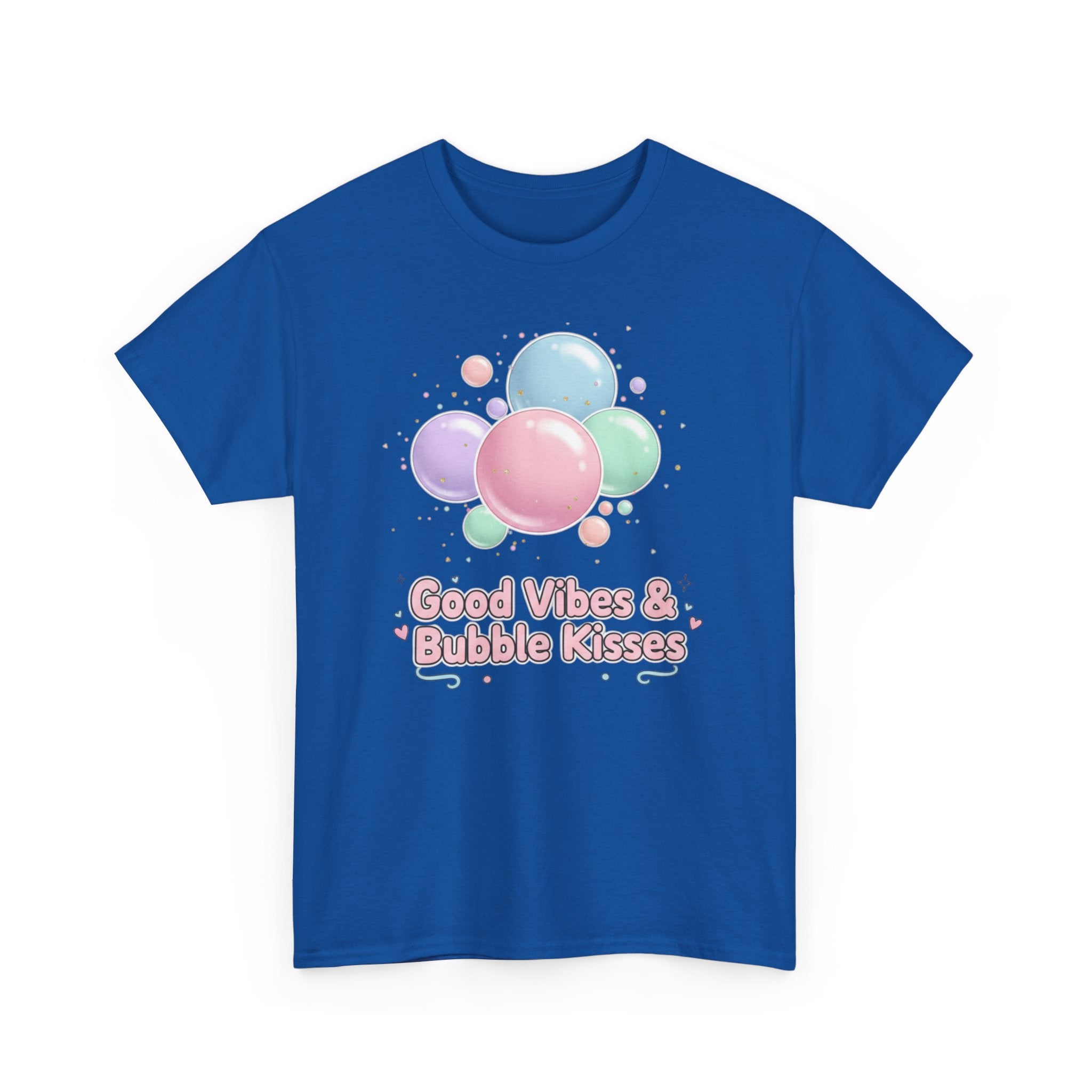 Bubble Kisses Tee — Good Vibes Pastel T-Shirt