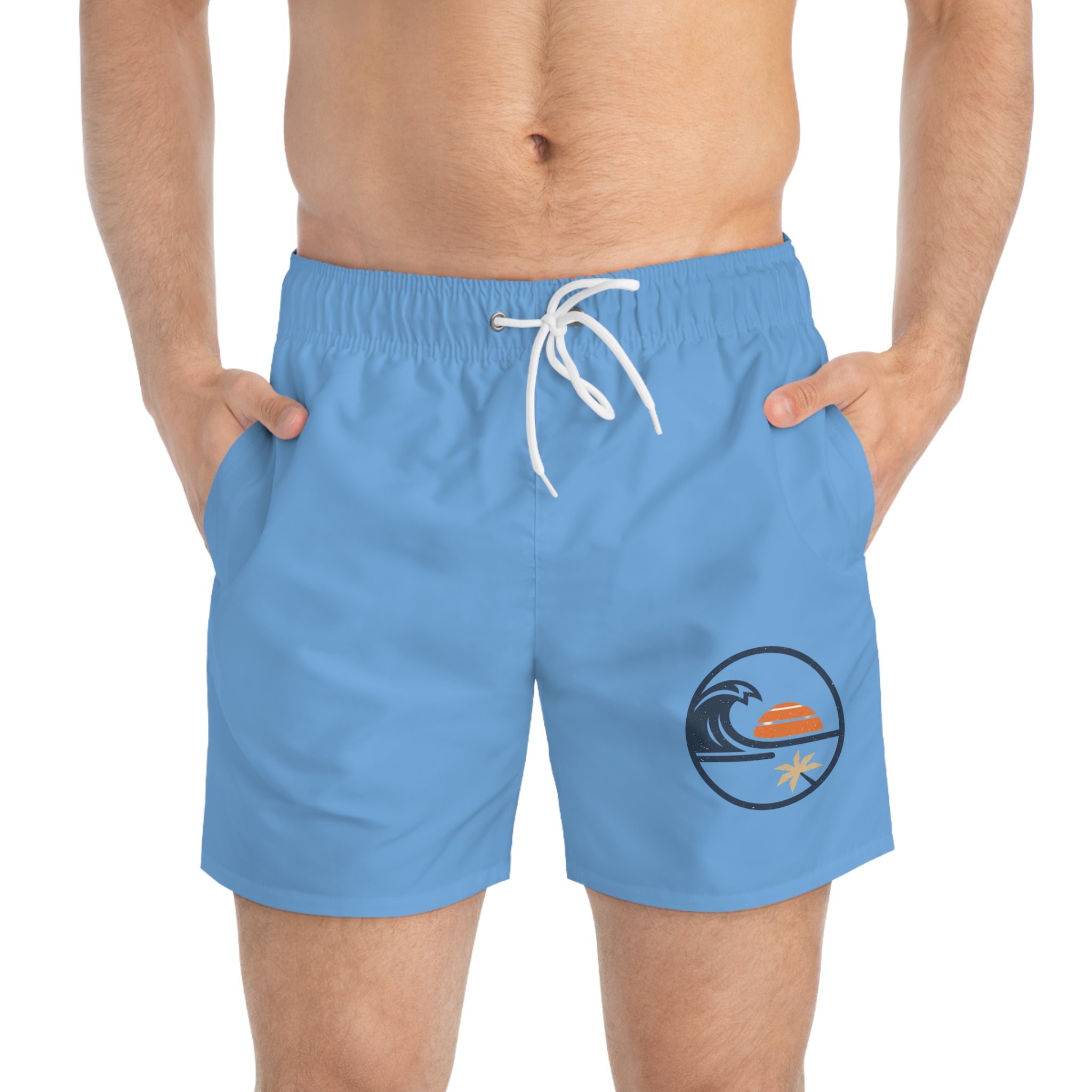 Beach Sunset Wave -Swim shorts