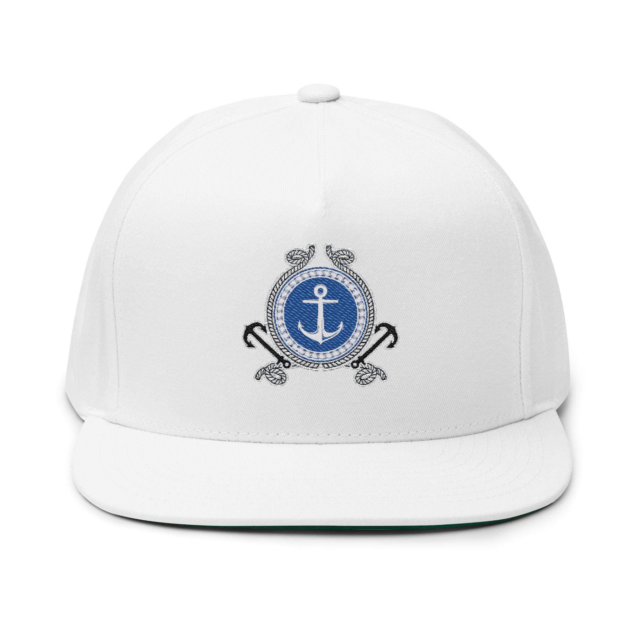 Nautical Anchor  Flat Bill Cap