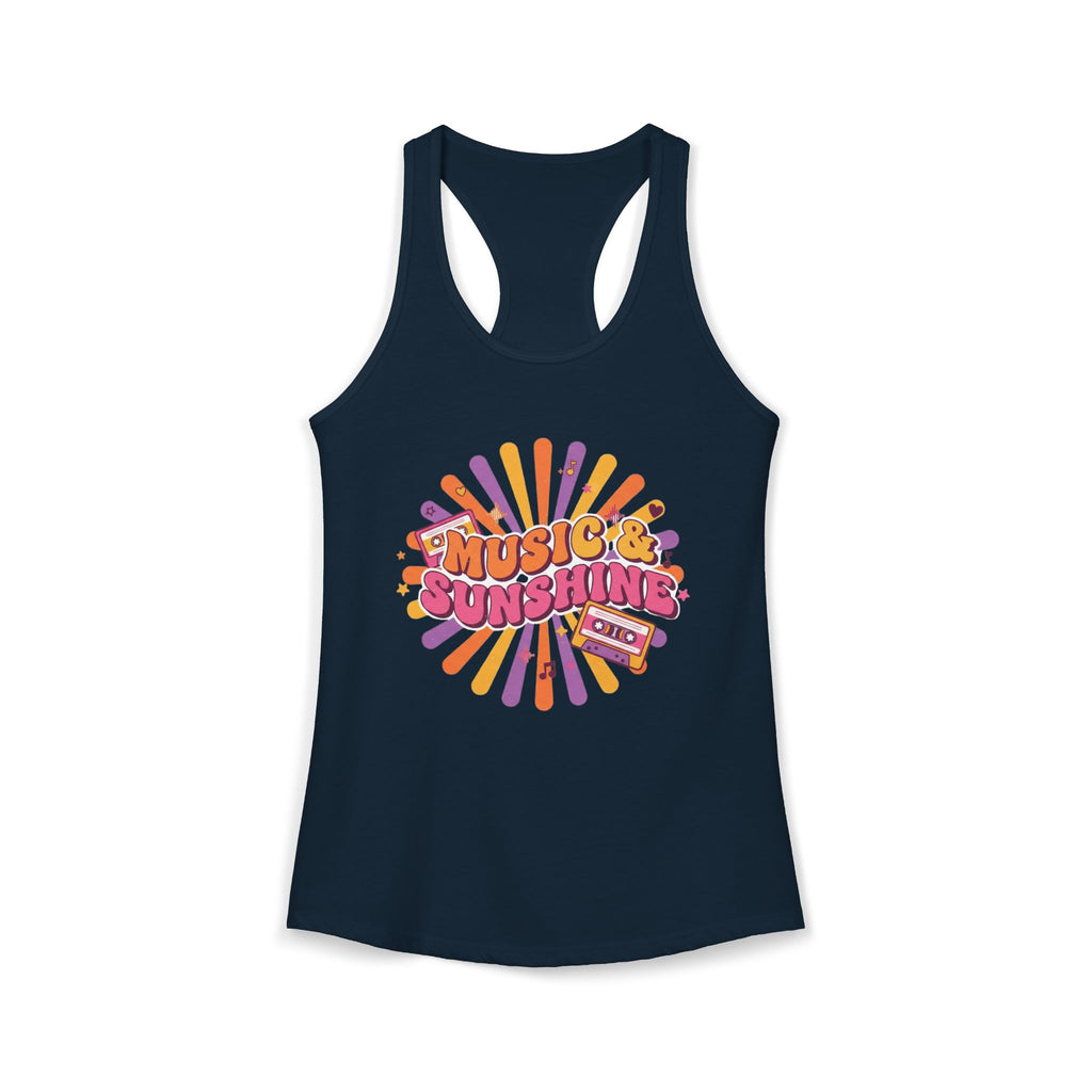 Women's  Racerback Tank-Music & Sunshine
