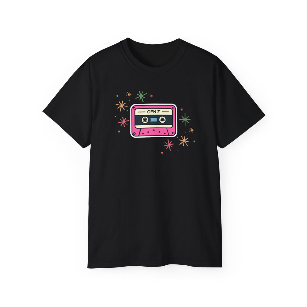 Cassette Tape Tee — 'GEN Z' Retro 90s Vintage Graphic T-Shirt