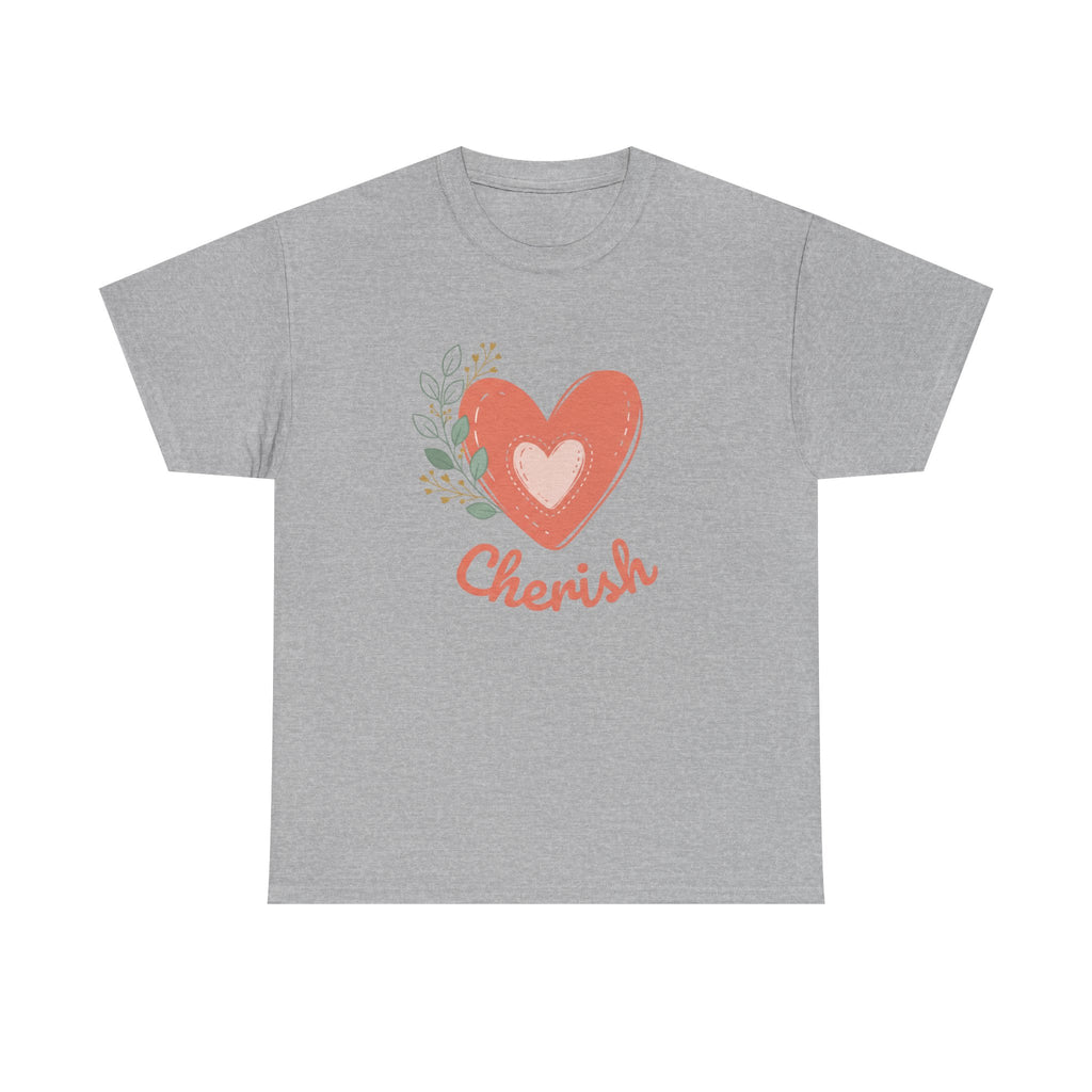 Cherish Heart T-Shirt — Floral Heart