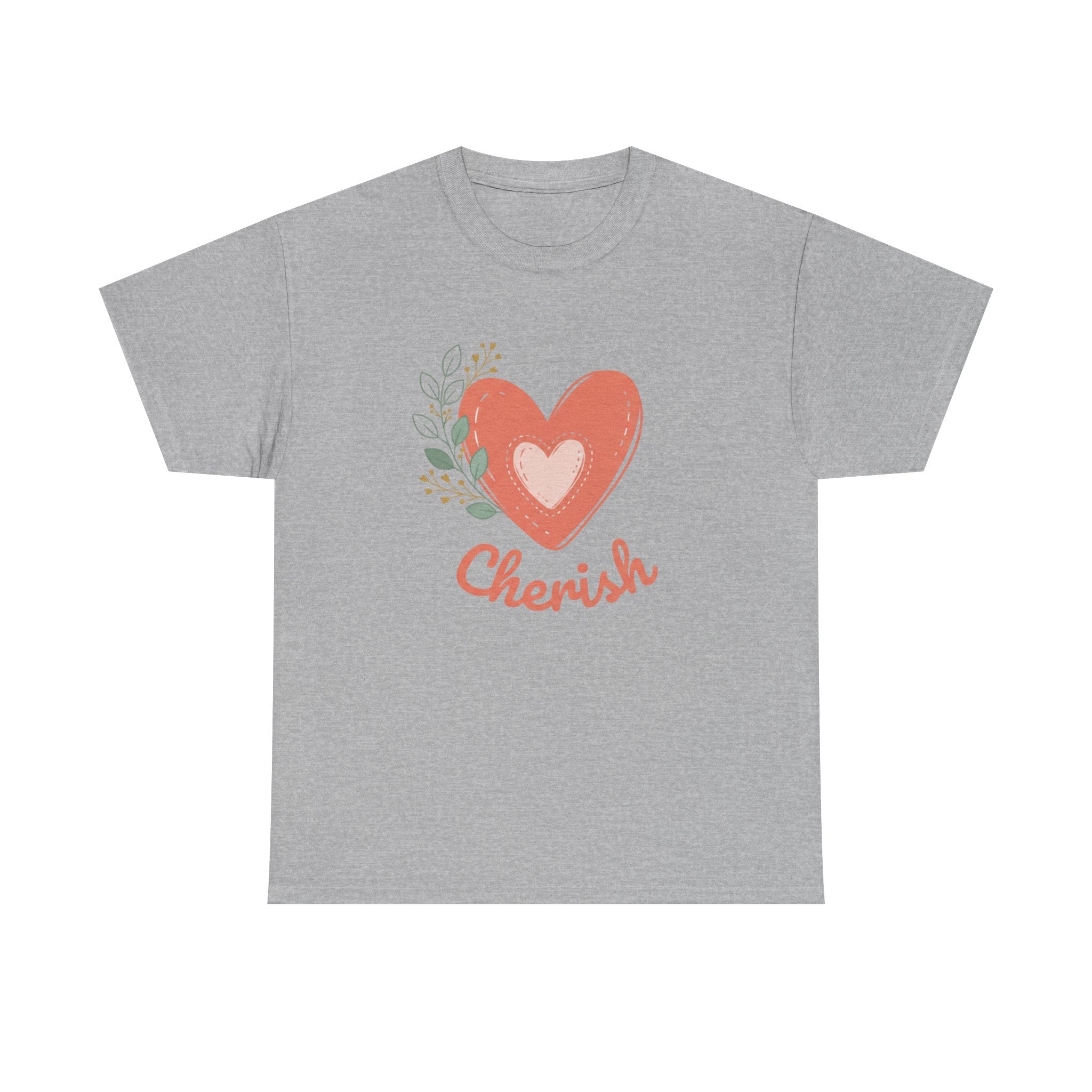 Cherish Heart T-Shirt — Floral Heart