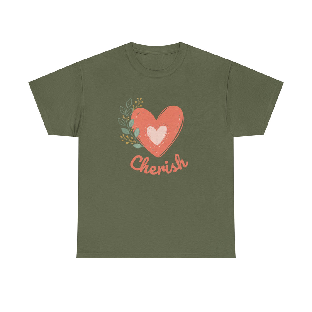 Cherish Heart T-Shirt — Floral Heart